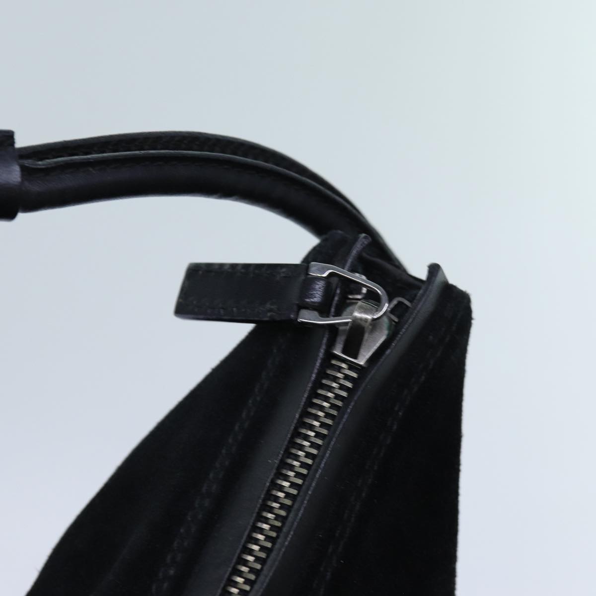 GUCCI Shoulder Bag Suede Black 001 3770 71787