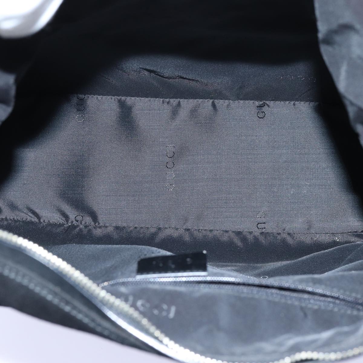 GUCCI Shoulder Bag Suede Black 001 3770 71787