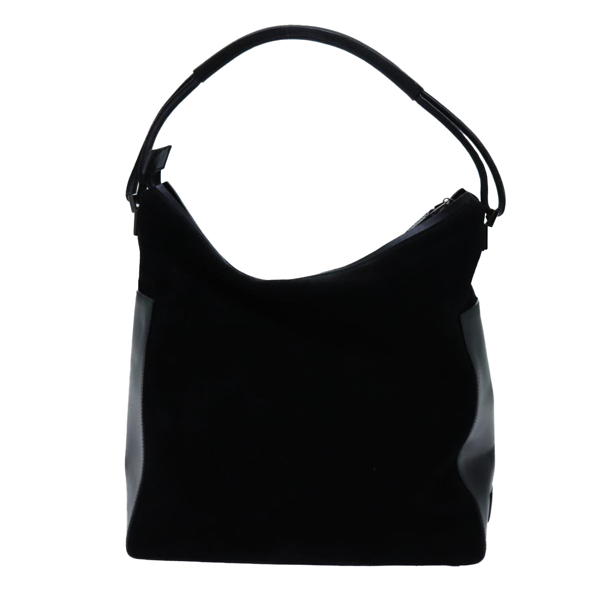 GUCCI Shoulder Bag Suede Black 001 3770 71787