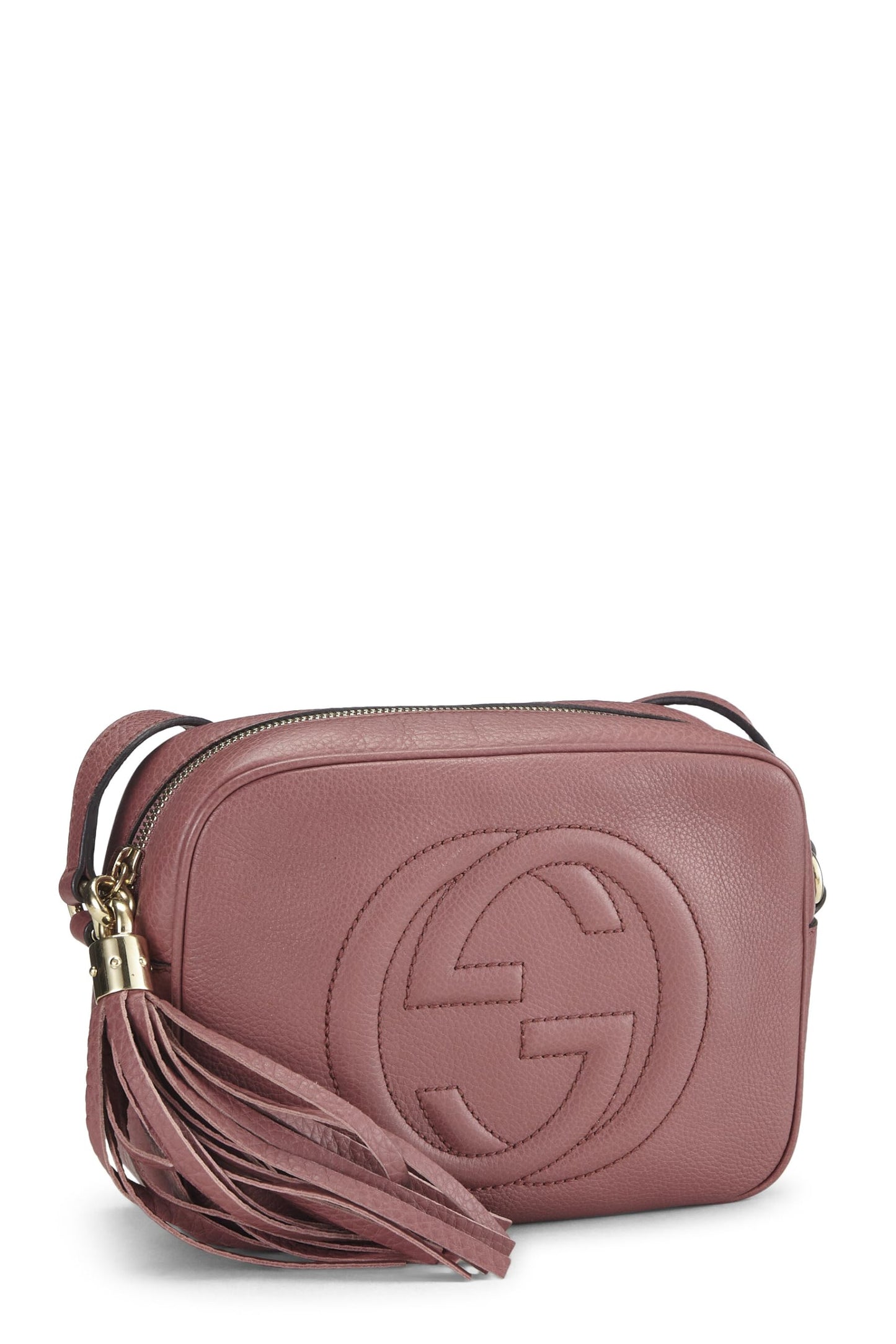Gucci,  Pink Grained Leather Soho Disco, Pink