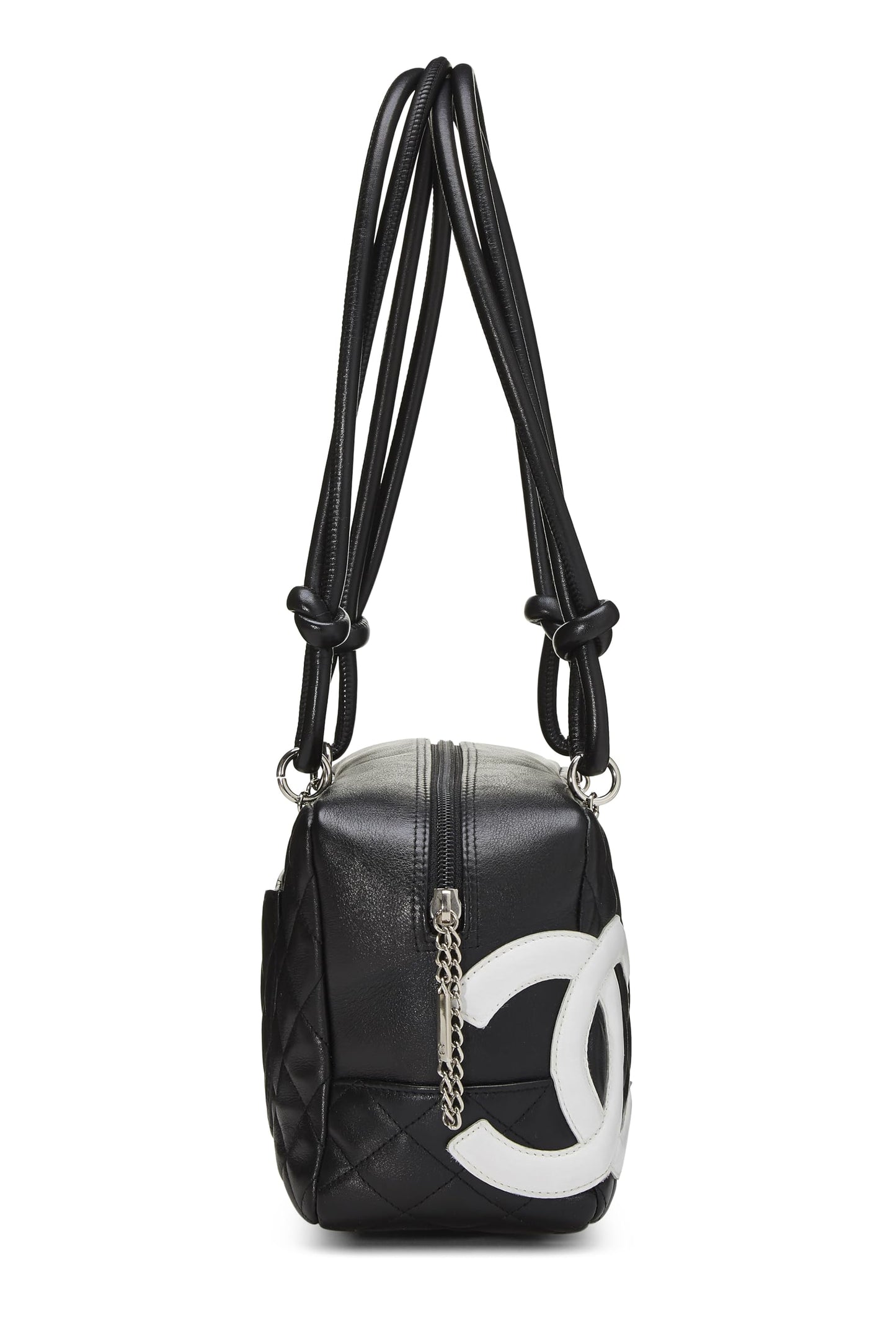 Chanel,  Black Calfskin Cambon Ligne Bowler, Black