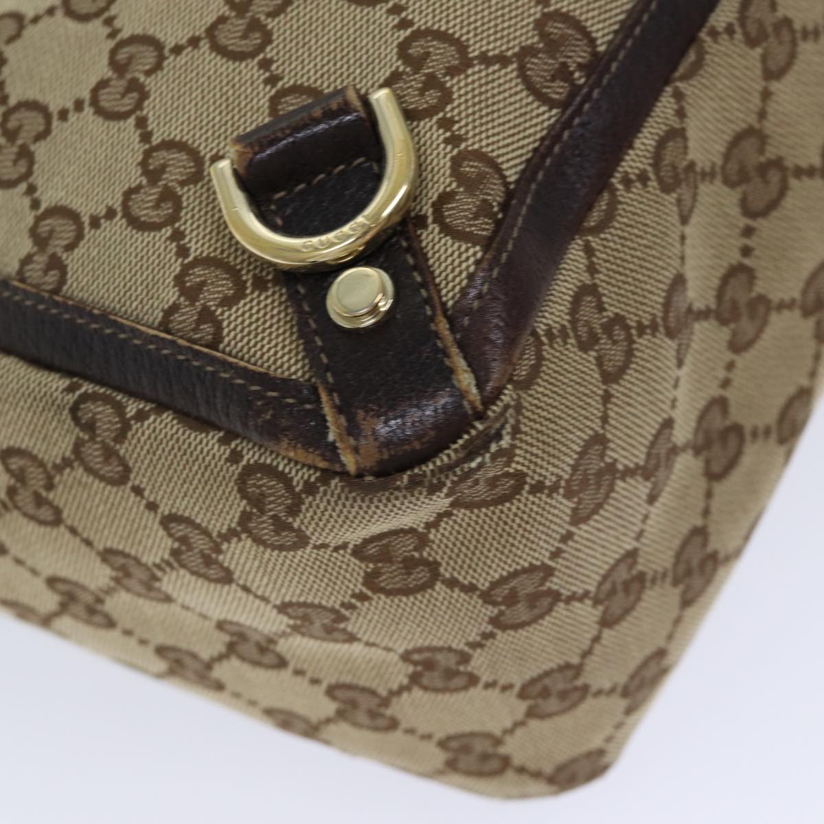 GUCCI GG Canvas Tote Bag Beige 141472 71800