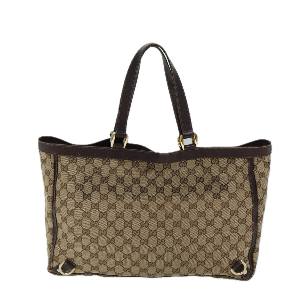 GUCCI GG Canvas Tote Bag Beige 141472 71800