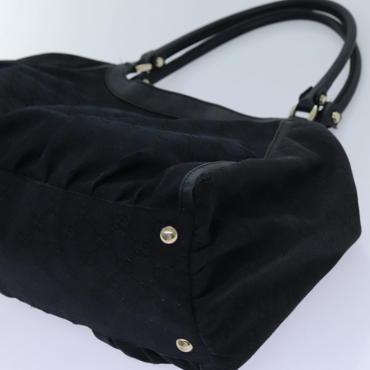 GUCCI GG Canvas Tote Bag Black 189835 71801