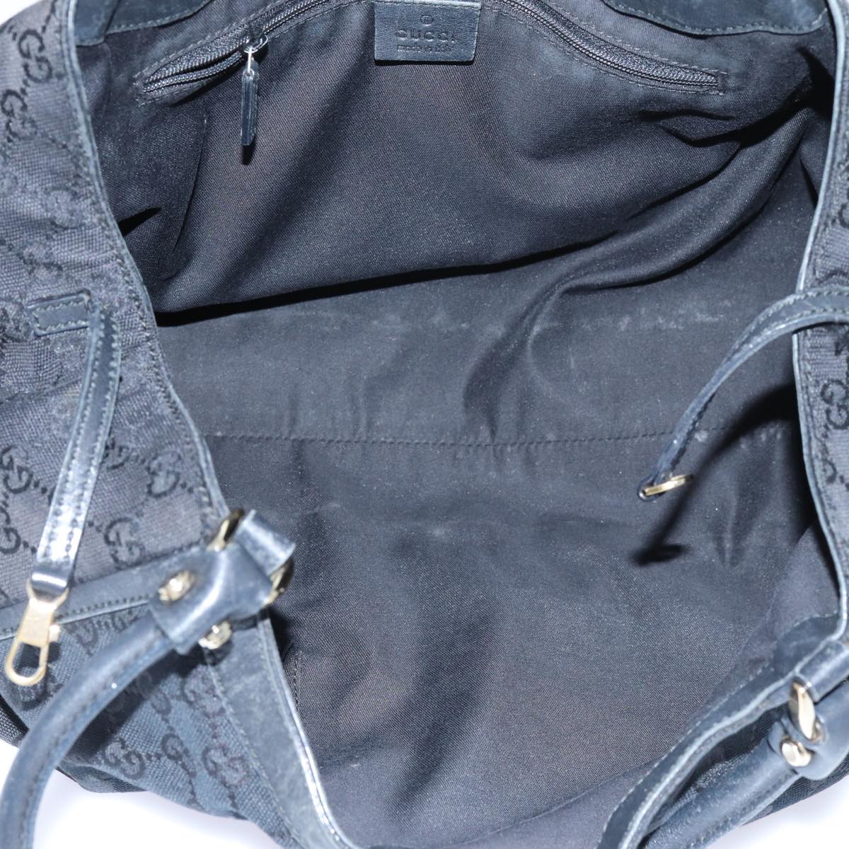 GUCCI GG Canvas Tote Bag Black 189835 71801