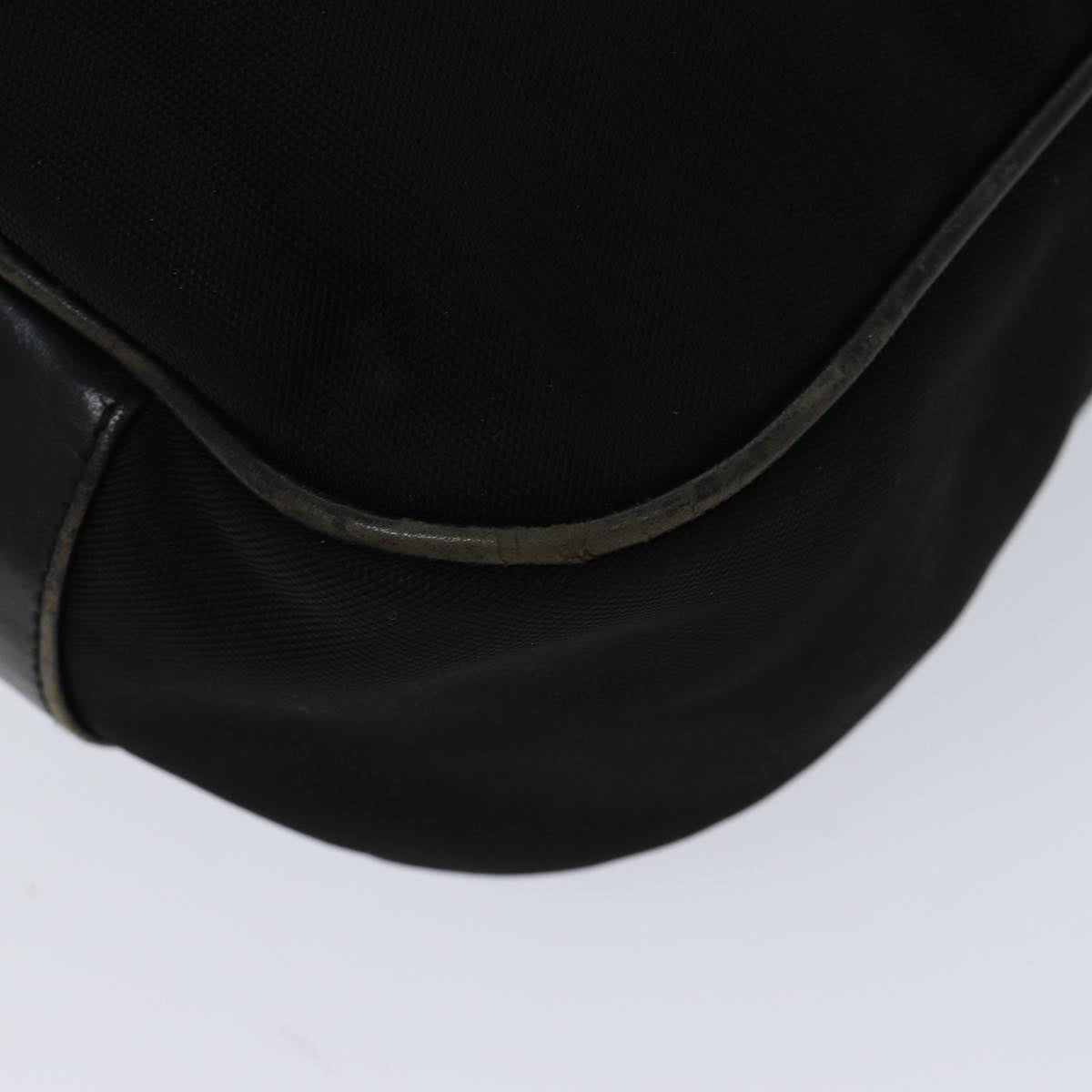GUCCI Bamboo Hand Bag Nylon 2way Black 001 1577 71804