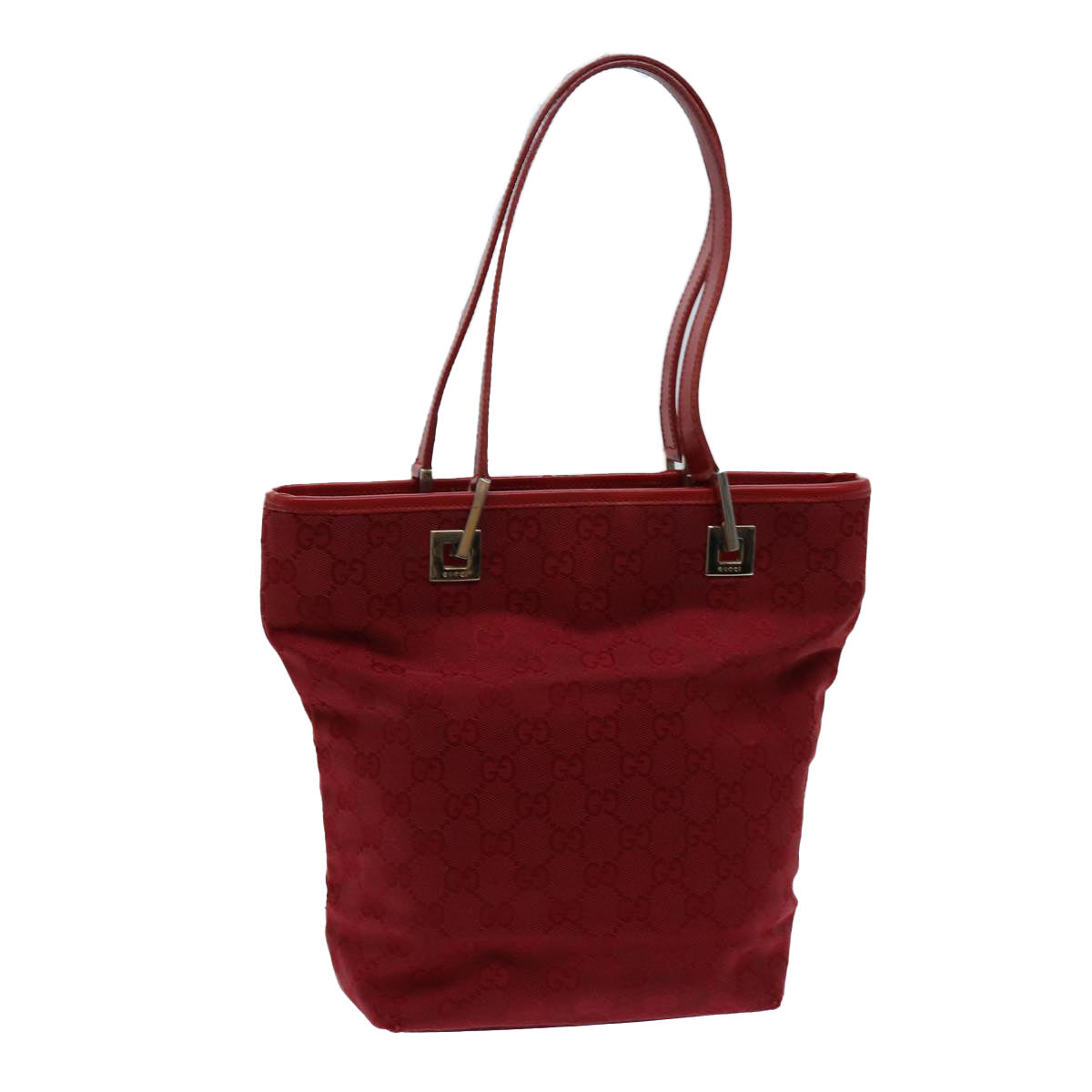 GUCCI GG Canvas Hand Bag Red 002 1099 71810