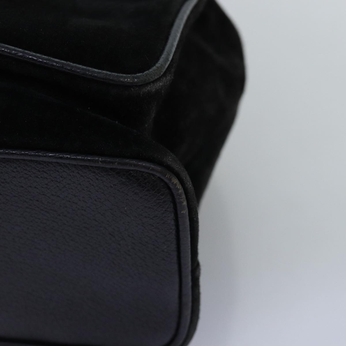 GUCCI Bamboo Backpack Suede Black 71825