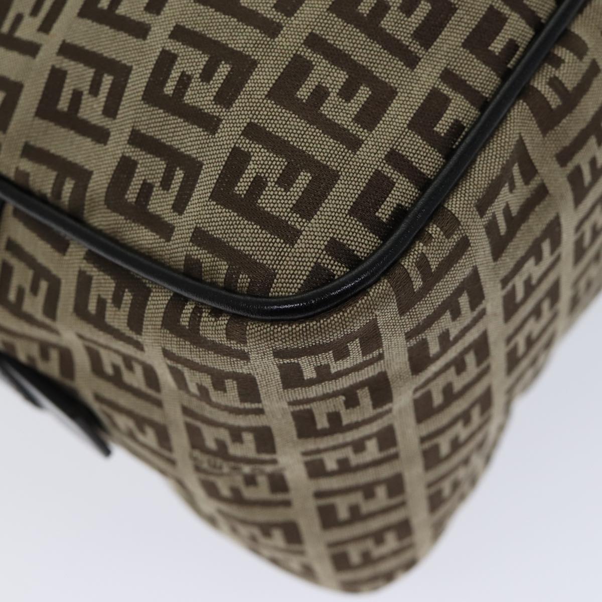 FENDI Zucchino Canvas Hand Bag Beige 71830