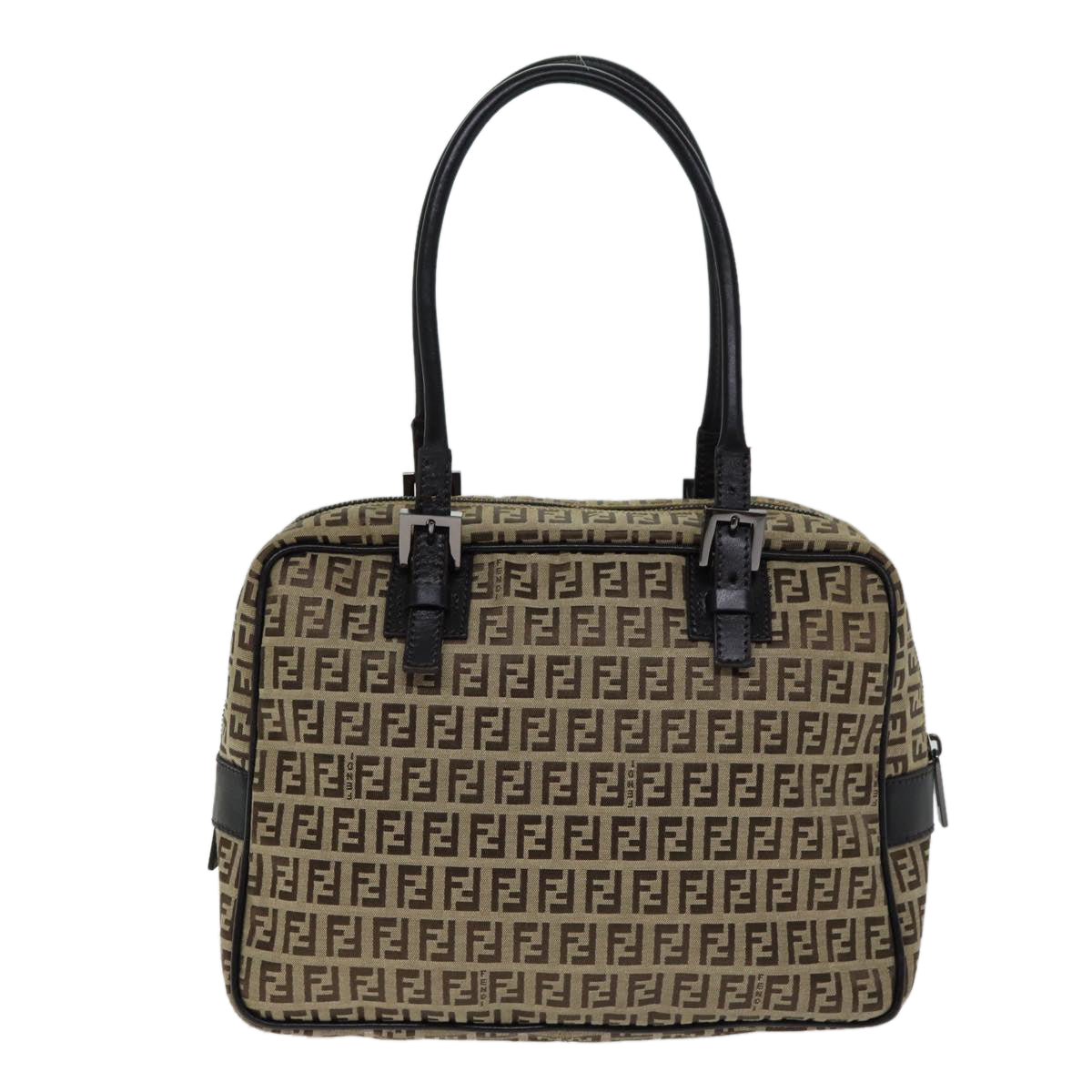 FENDI Zucchino Canvas Hand Bag Beige 71830