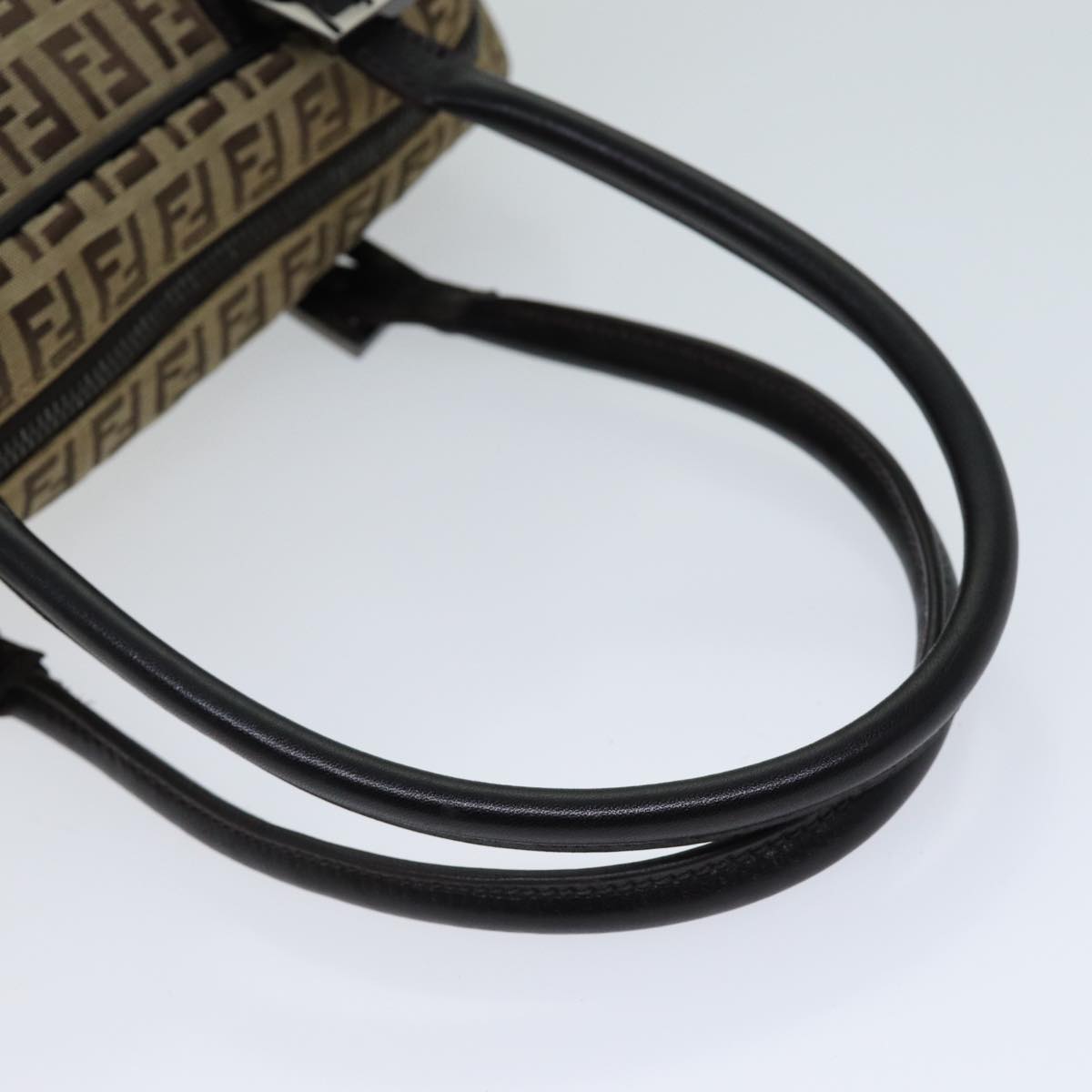 FENDI Zucchino Canvas Hand Bag Beige 71830