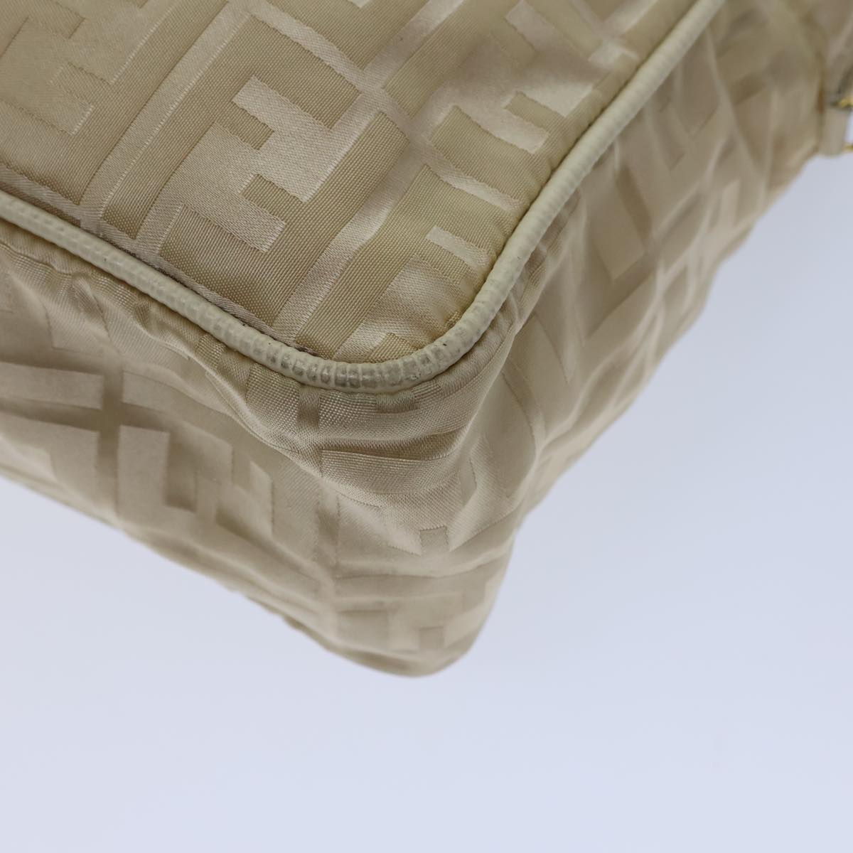 FENDI Zucca Canvas Hand Bag Nylon 2way Beige 71835