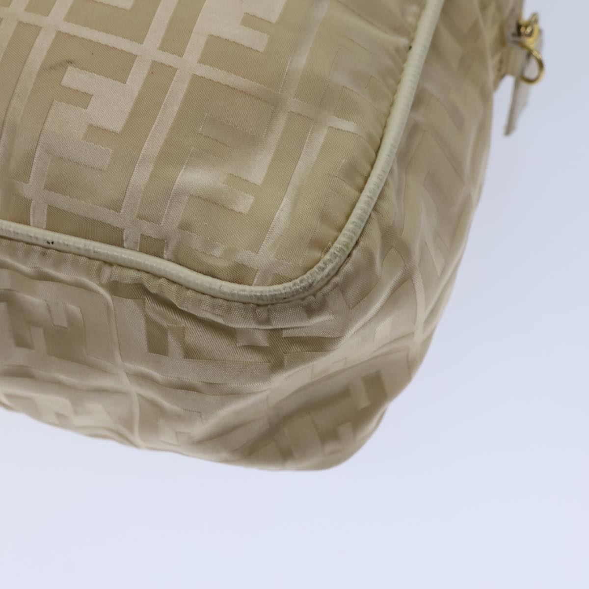 FENDI Zucca Canvas Hand Bag Nylon 2way Beige 71835