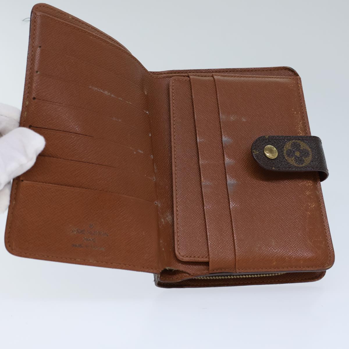 LOUIS VUITTON Monogram Porto Papie Zip Wallet M61207 LV 71891