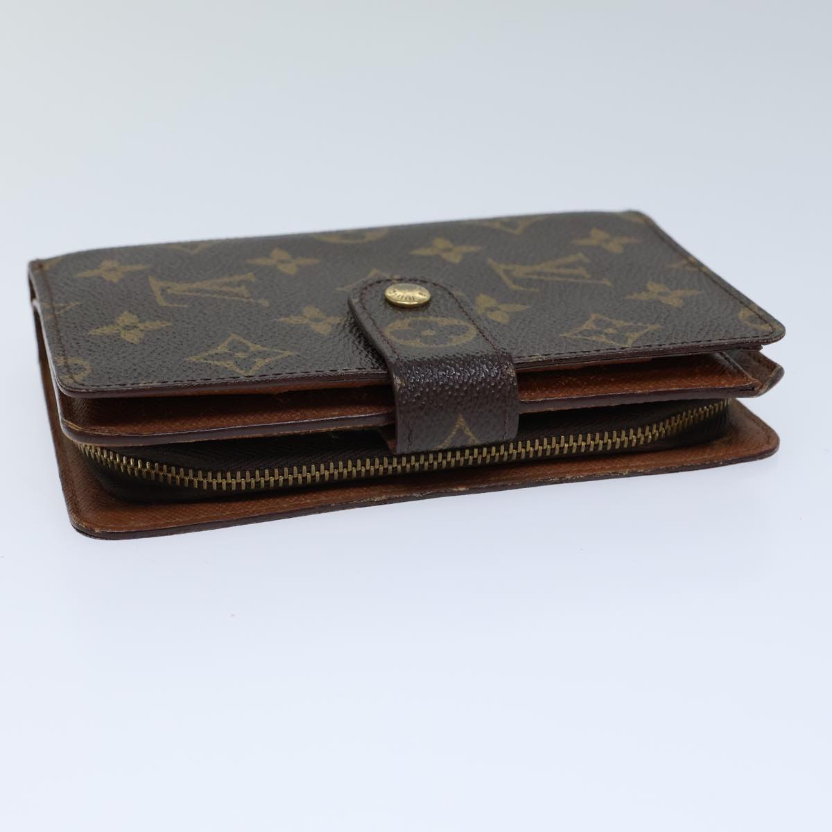 LOUIS VUITTON Monogram Porto Papie Zip Wallet M61207 LV 71891