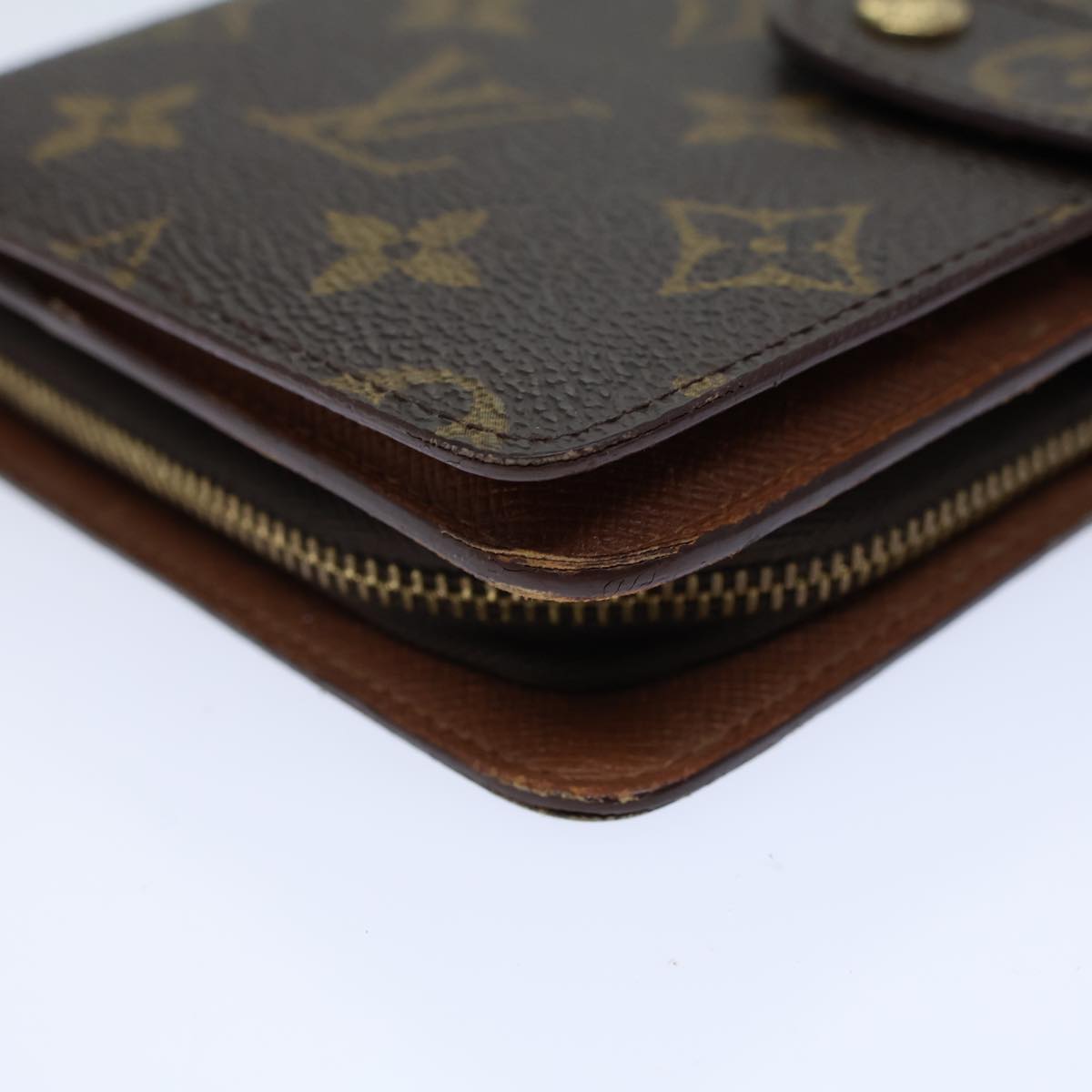 LOUIS VUITTON Monogram Porto Papie Zip Wallet M61207 LV 71891