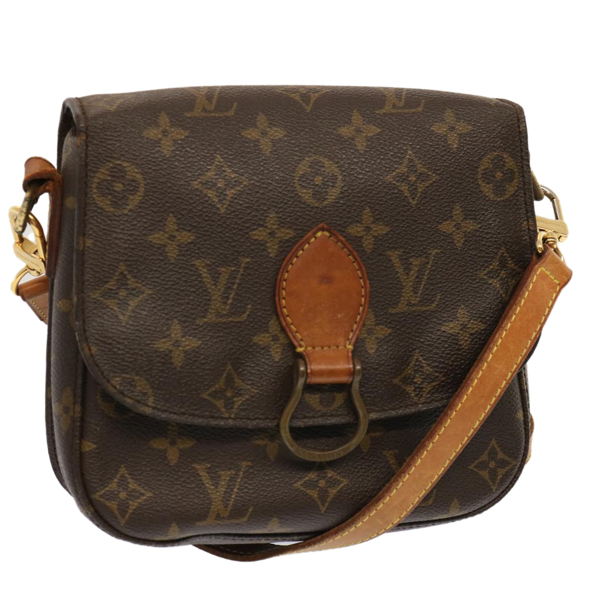 LOUIS VUITTON Monogram Saint Cloud MM Shoulder Bag M51243 LV 71895