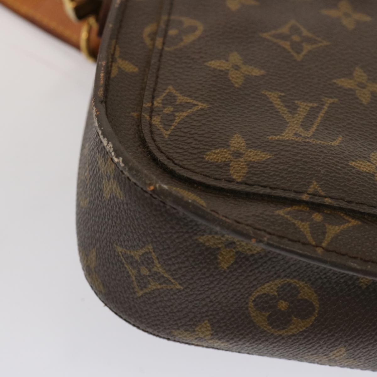 LOUIS VUITTON Monogram Saint Cloud MM Shoulder Bag M51243 LV 71895