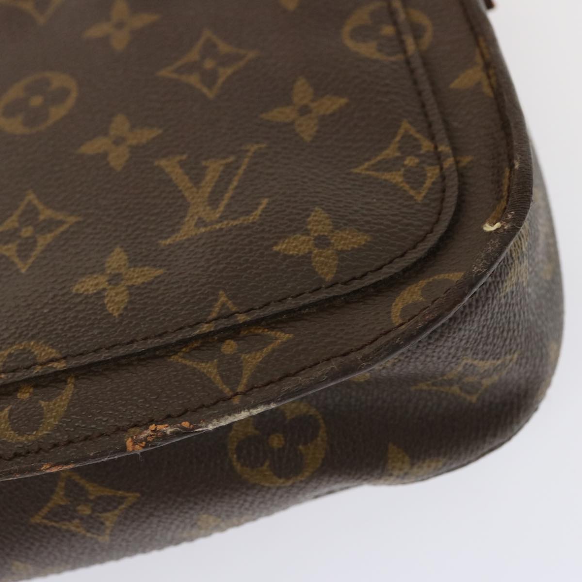 LOUIS VUITTON Monogram Saint Cloud MM Shoulder Bag M51243 LV 71895