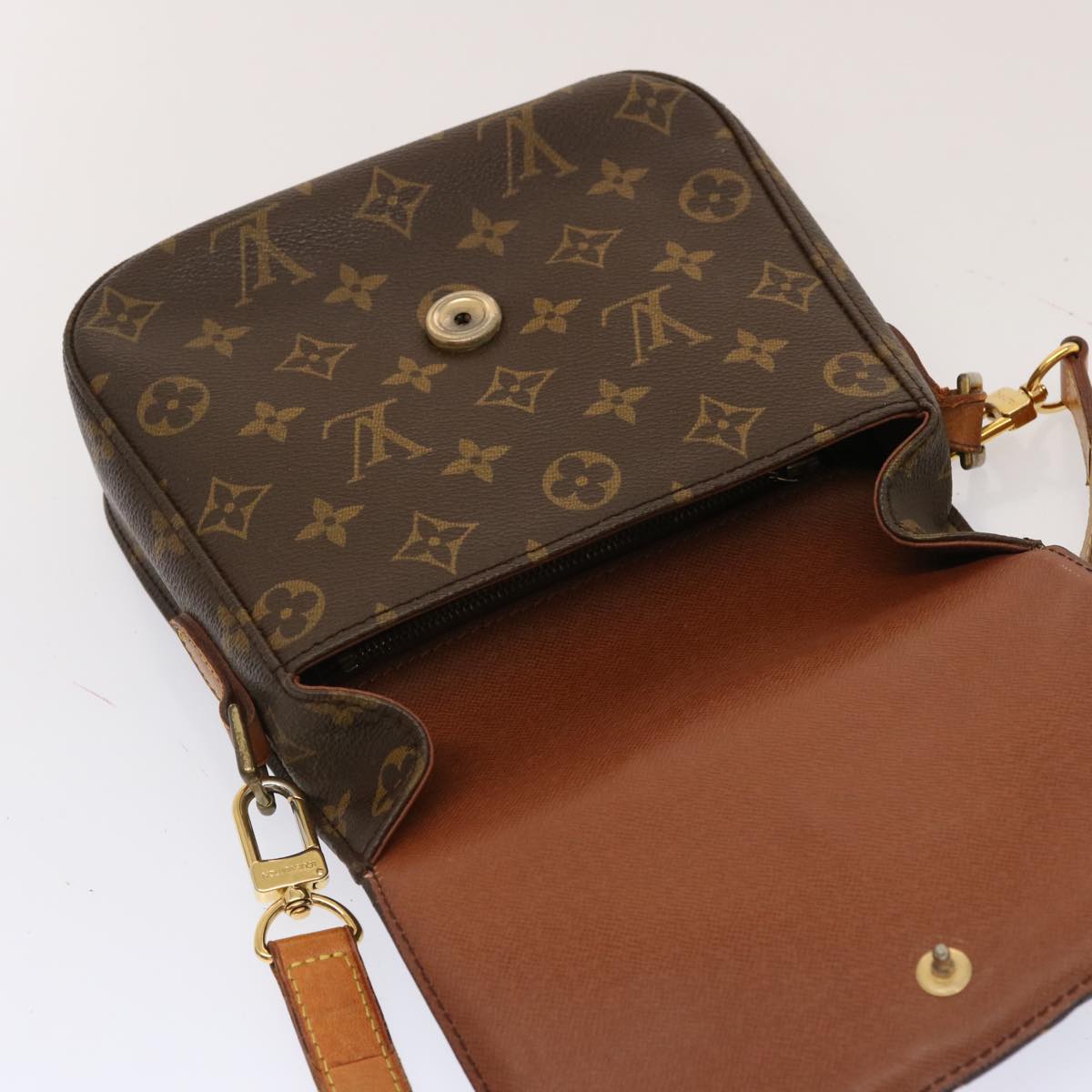 LOUIS VUITTON Monogram Saint Cloud MM Shoulder Bag M51243 LV 71895