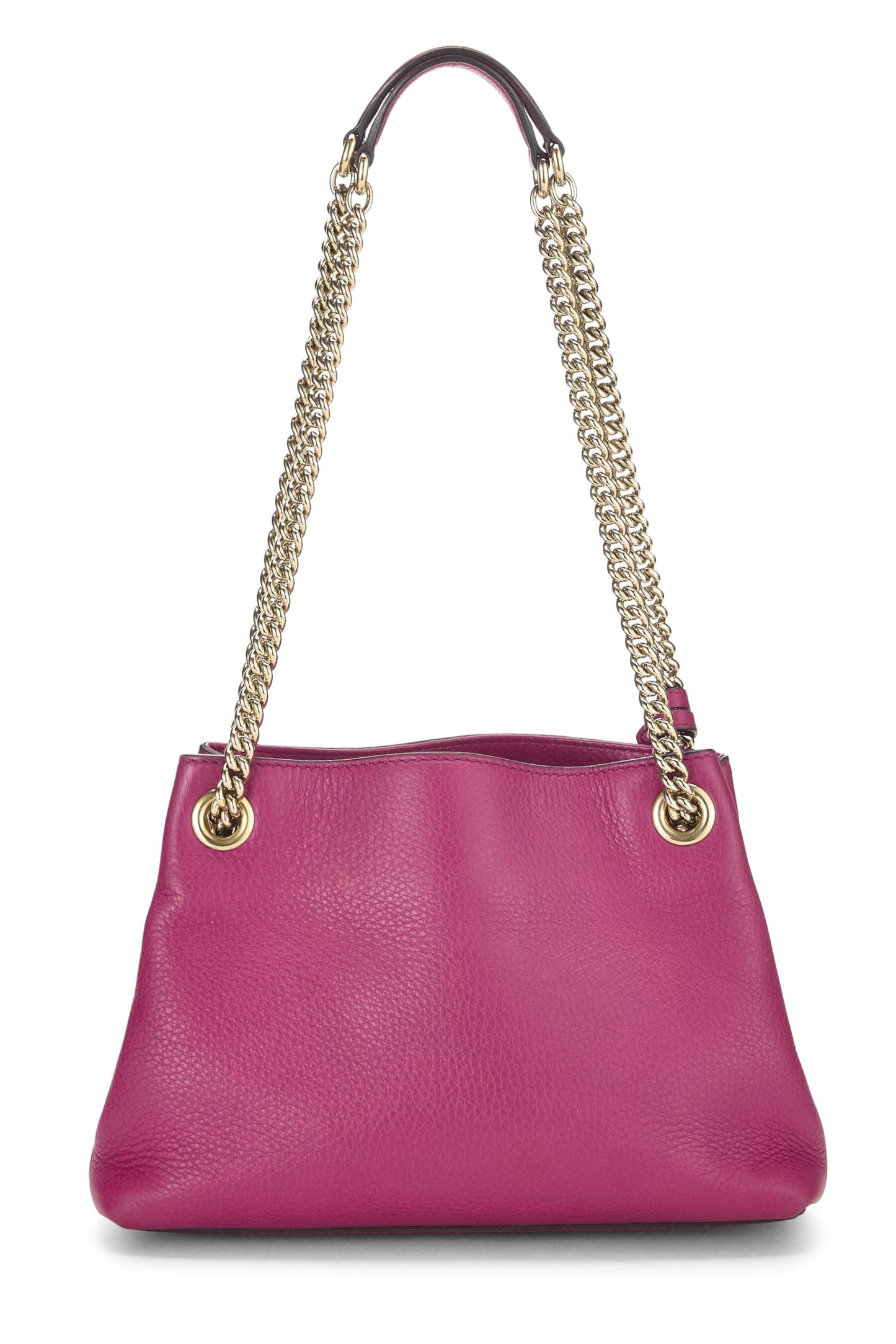Gucci,  Purple Leather Soho Chain Tote Small, Purple