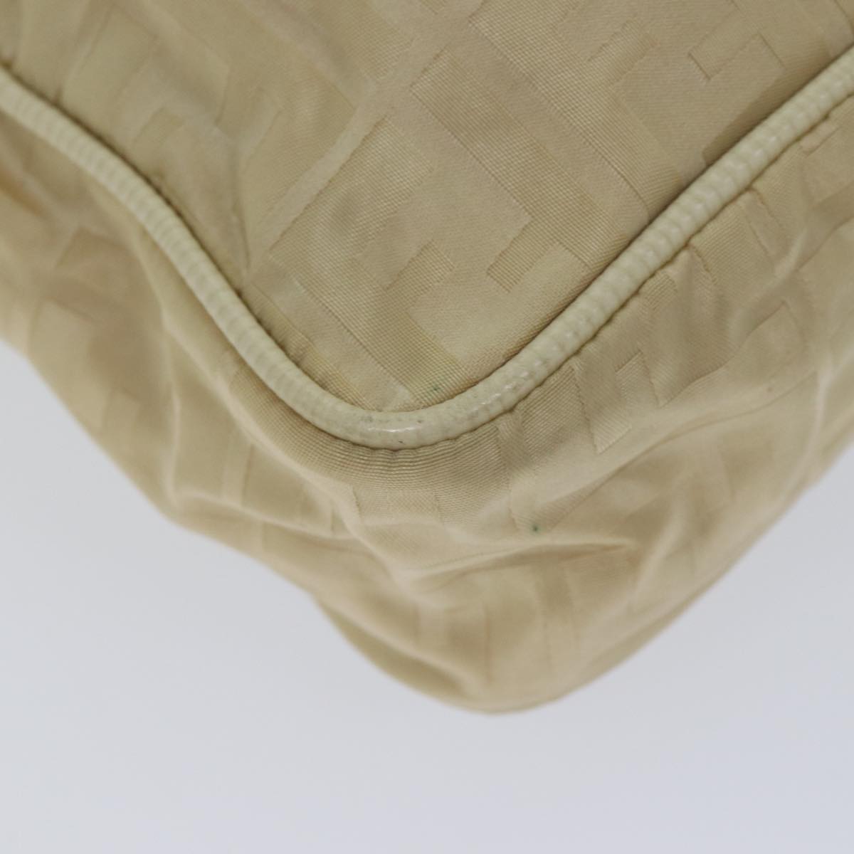 FENDI Zucca Canvas Hand Bag 2way Cream 71902