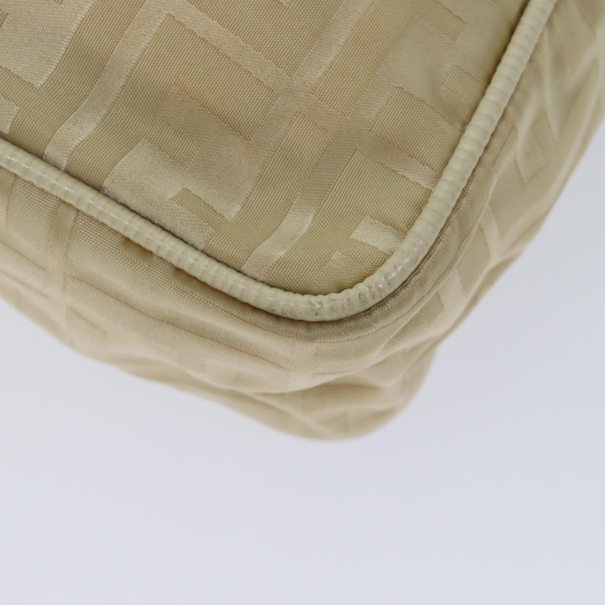 FENDI Zucca Canvas Hand Bag 2way Cream 71902