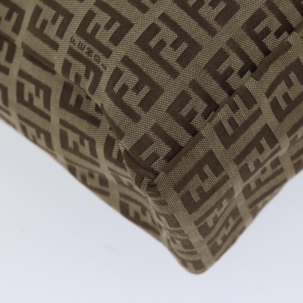FENDI Zucchino Canvas Tote Bag Beige 71920