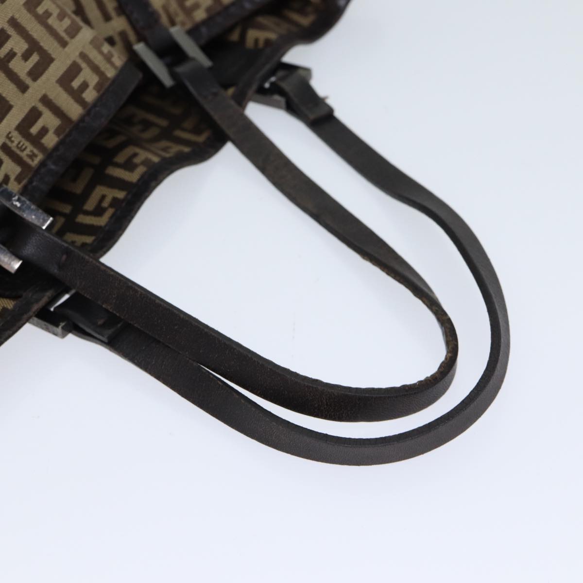 FENDI Zucchino Canvas Tote Bag Beige 71920