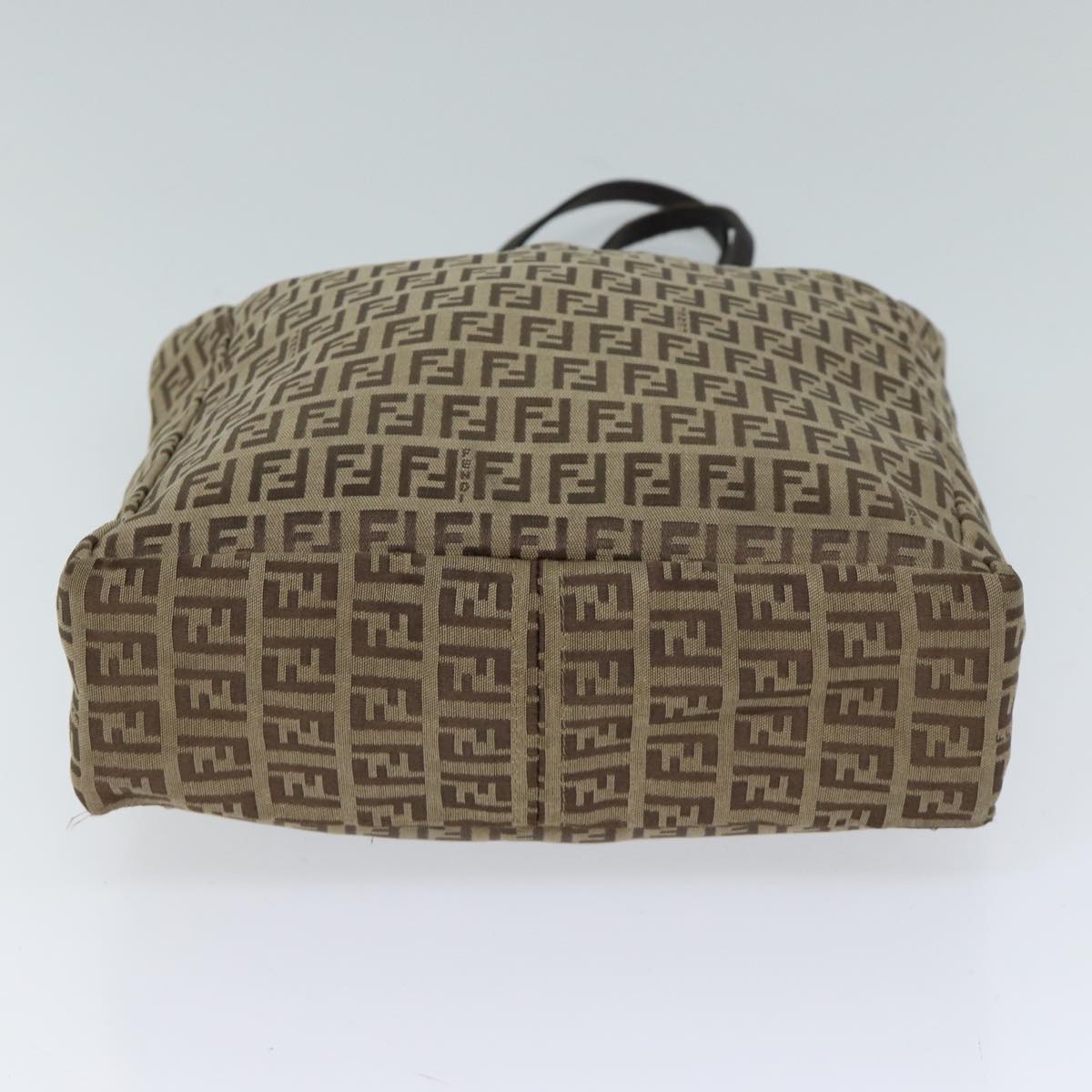 FENDI Zucchino Canvas Tote Bag Beige 71920