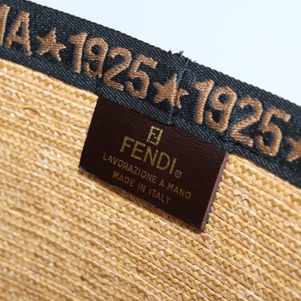 FENDI Tote Bag Raffia Beige 71921