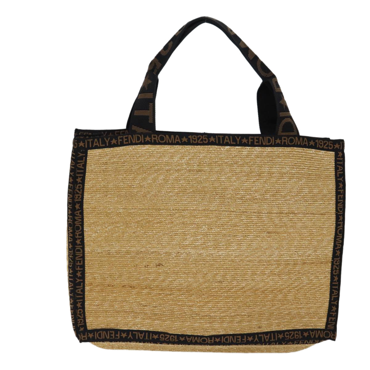 FENDI Tote Bag Raffia Beige 71921