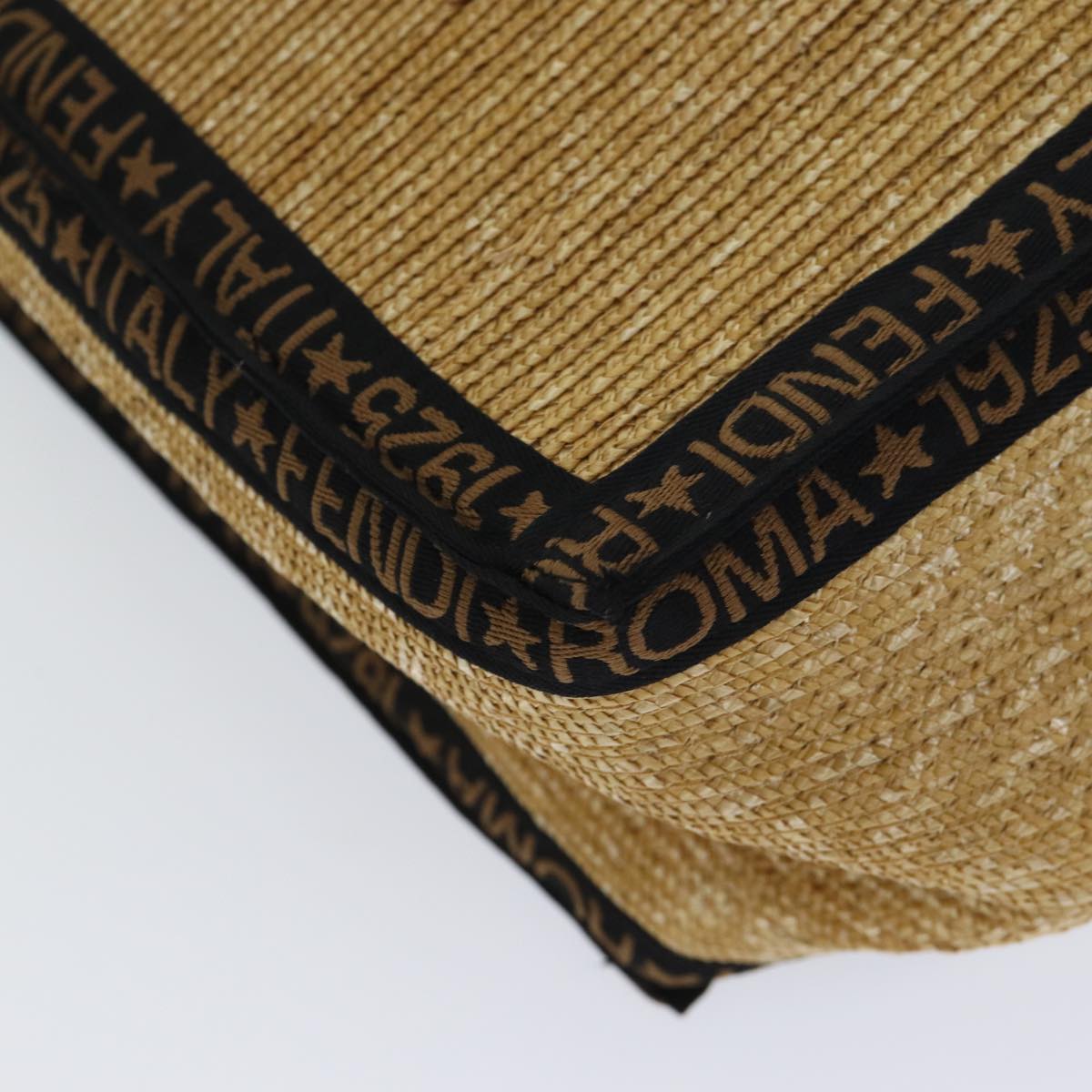 FENDI Tote Bag Raffia Beige 71921
