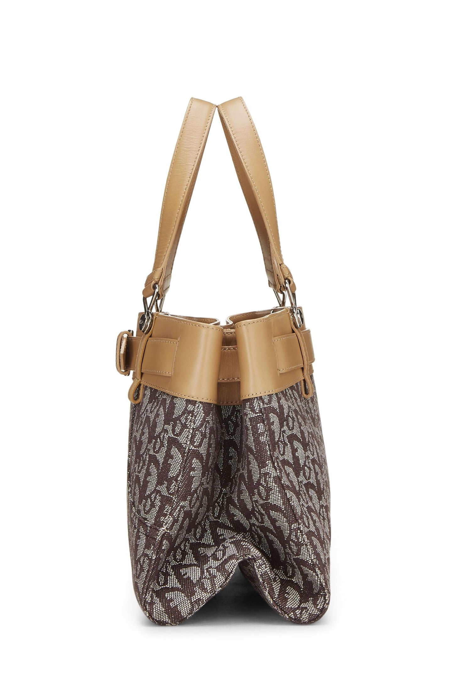 Dior,  Brown Trotter Canvas Handbag, Brown