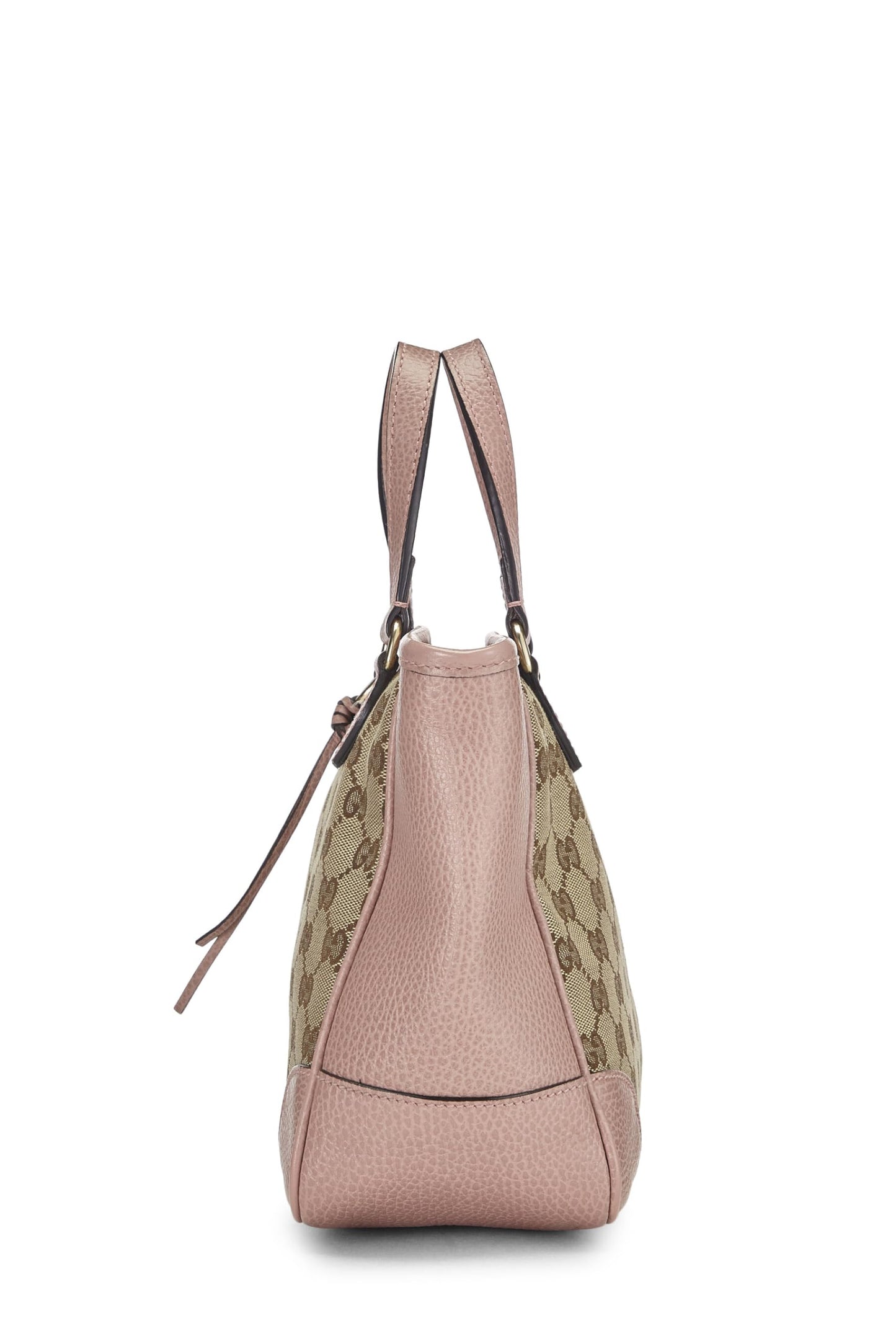 Gucci,  Pink Original GG Canvas Bree Top Handle Tote Small, Pink