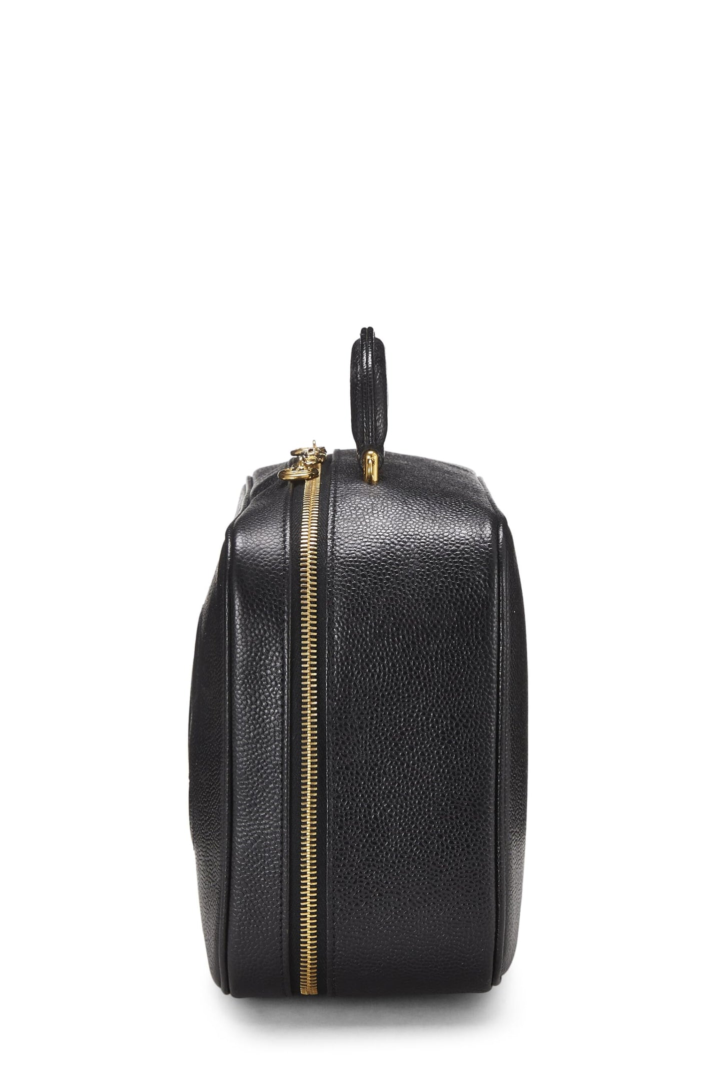 Chanel,  Black Caviar Lunch Box Vanity, Black