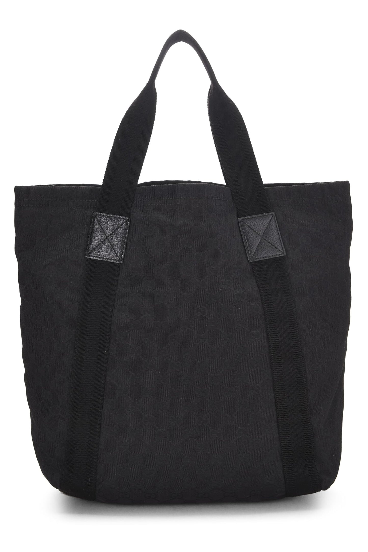 Gucci,  Black Original GG Canvas Flat Tote, Black