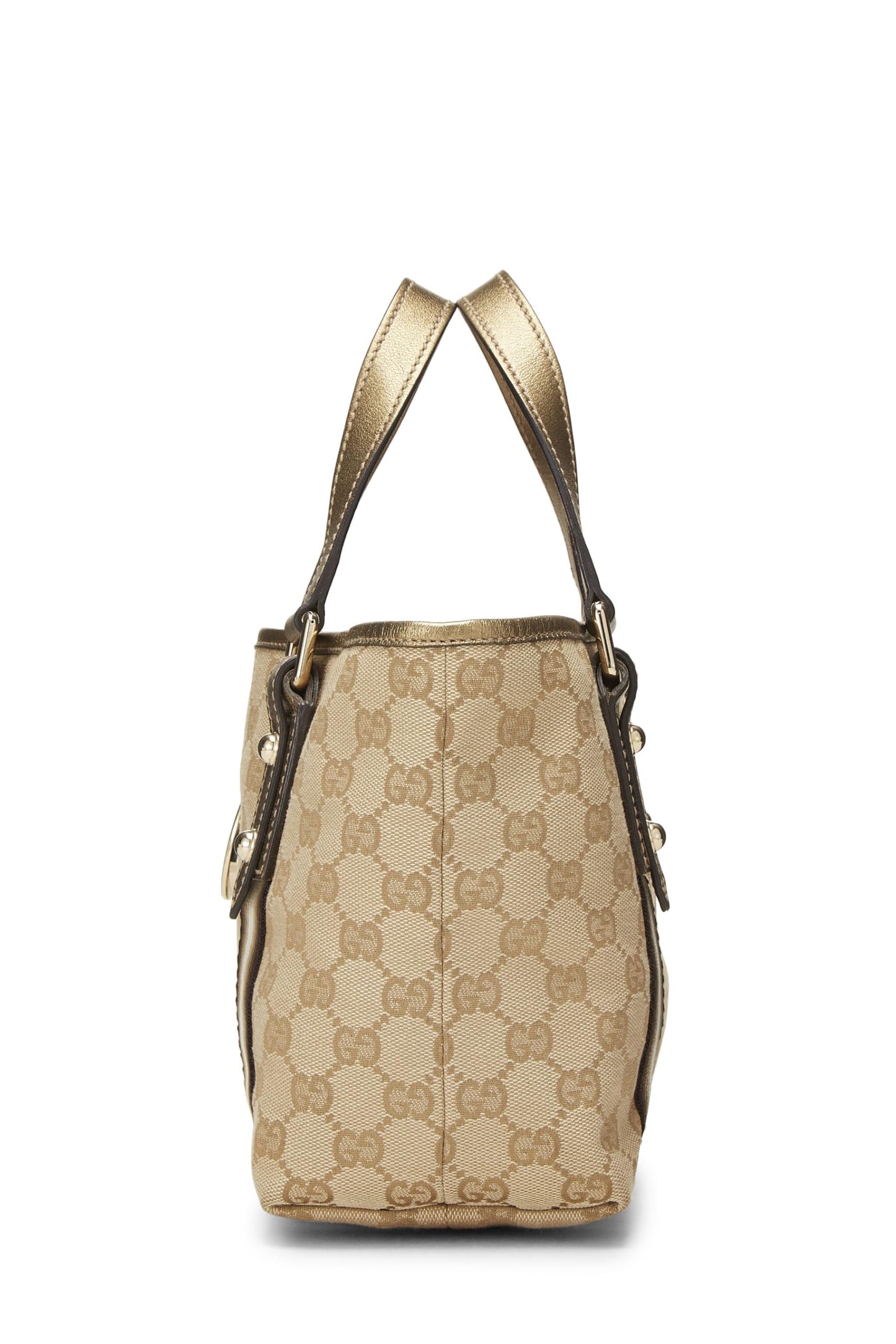 Gucci,  Gold GG Canvas Jolicoeur Tote Small, Gold