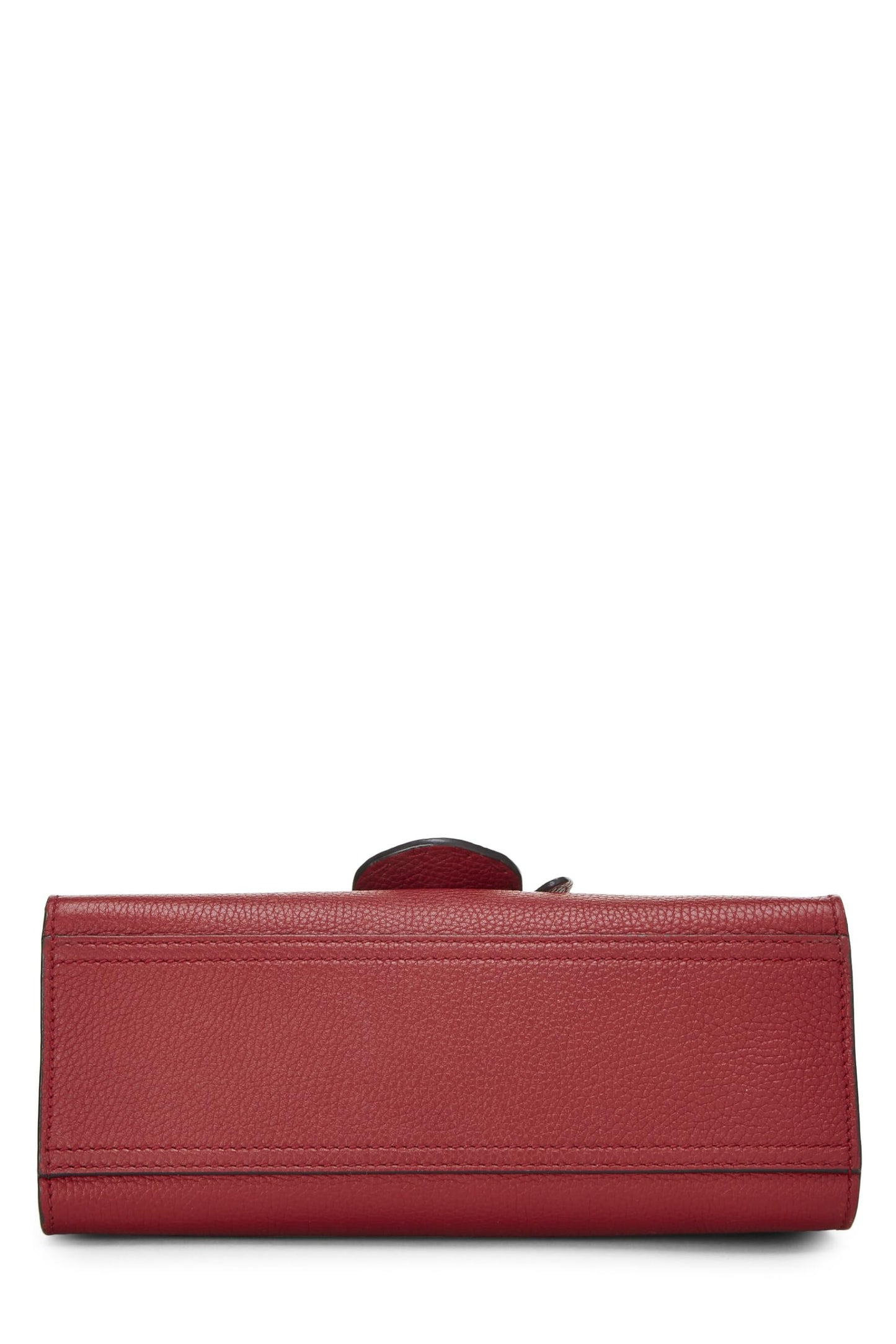 Gucci,  Red Leather GG Marmont Top Handle Bag Mini, Red
