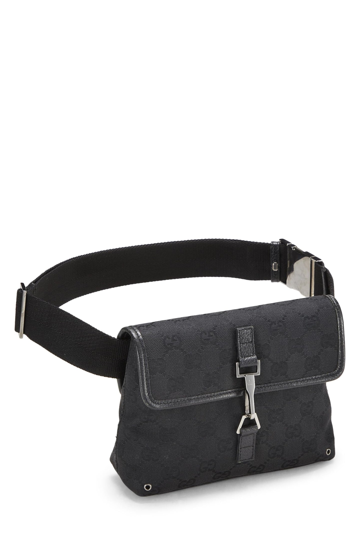 Gucci,  Black GG Canvas Kandinsky Waist Pouch Small, Black