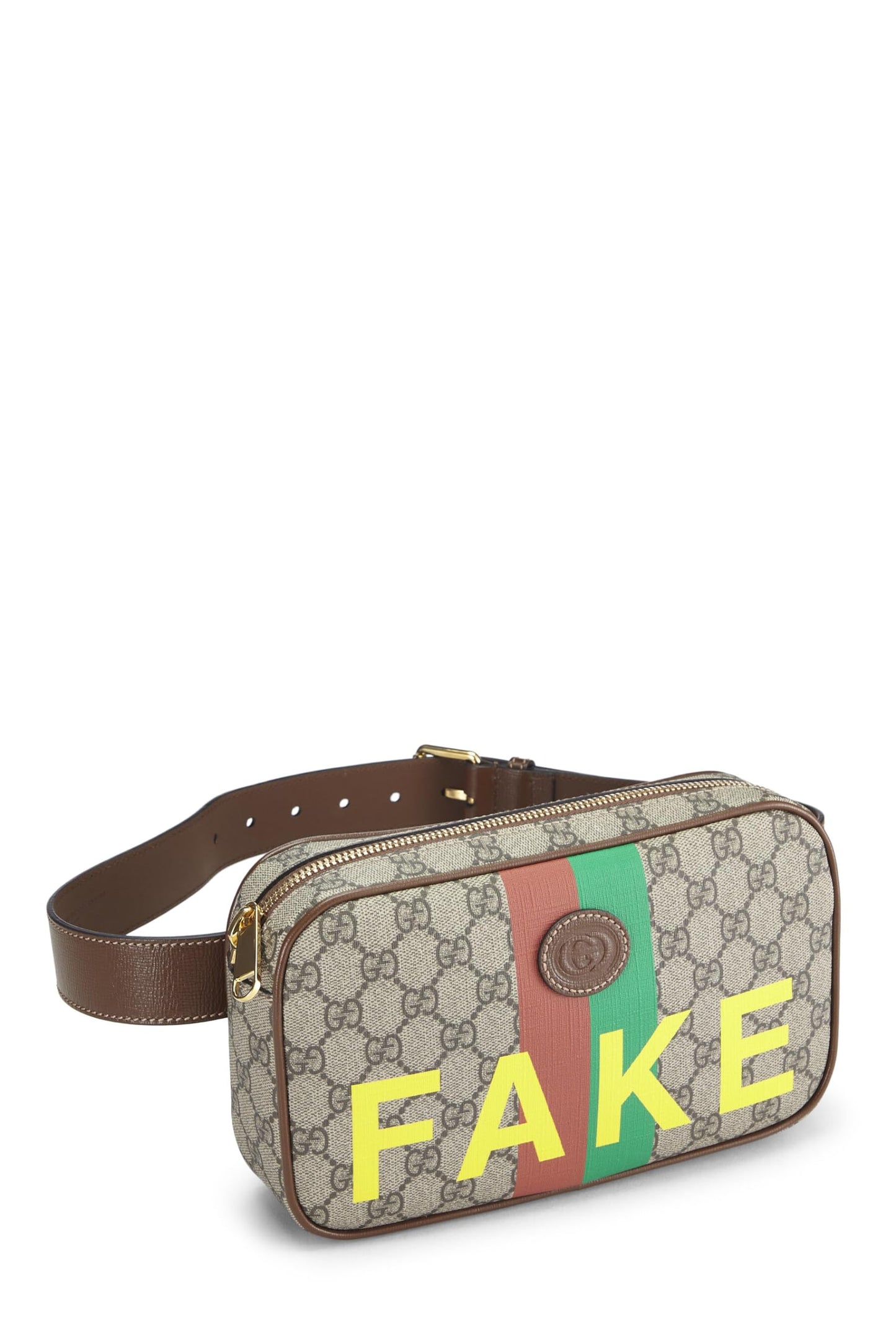 Gucci,  Original GG Supreme Fake/Not Belt Bag, Brown