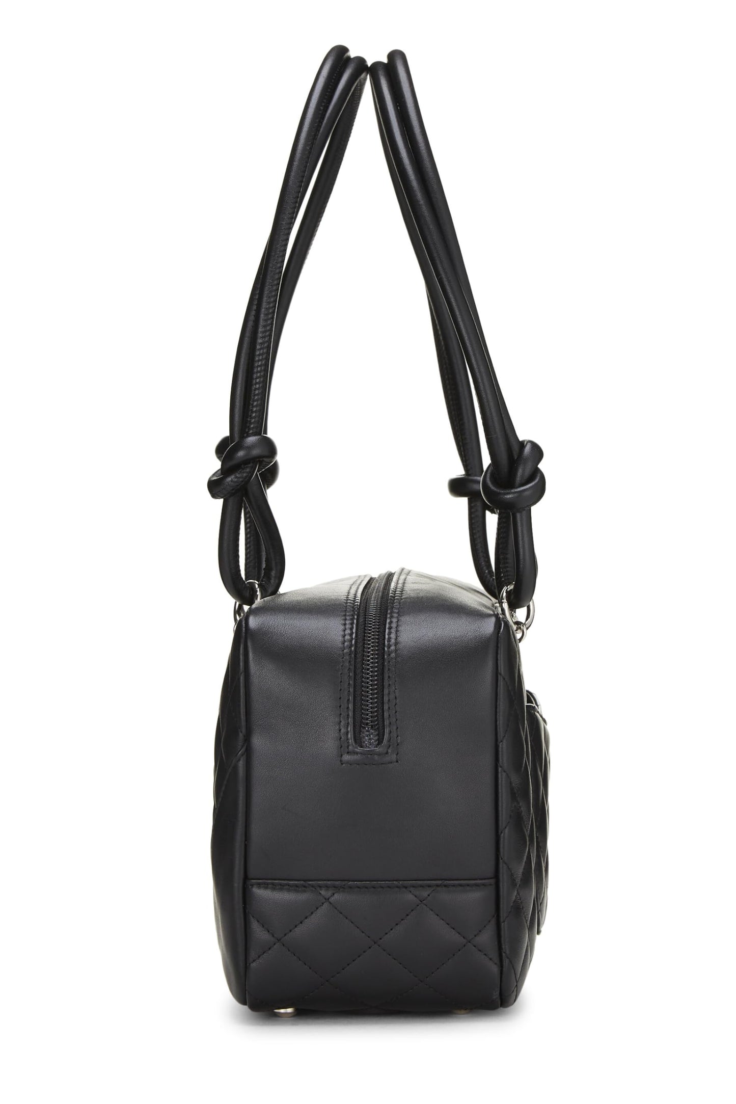 Chanel,  Black Calfskin Cambon Bowler, Black