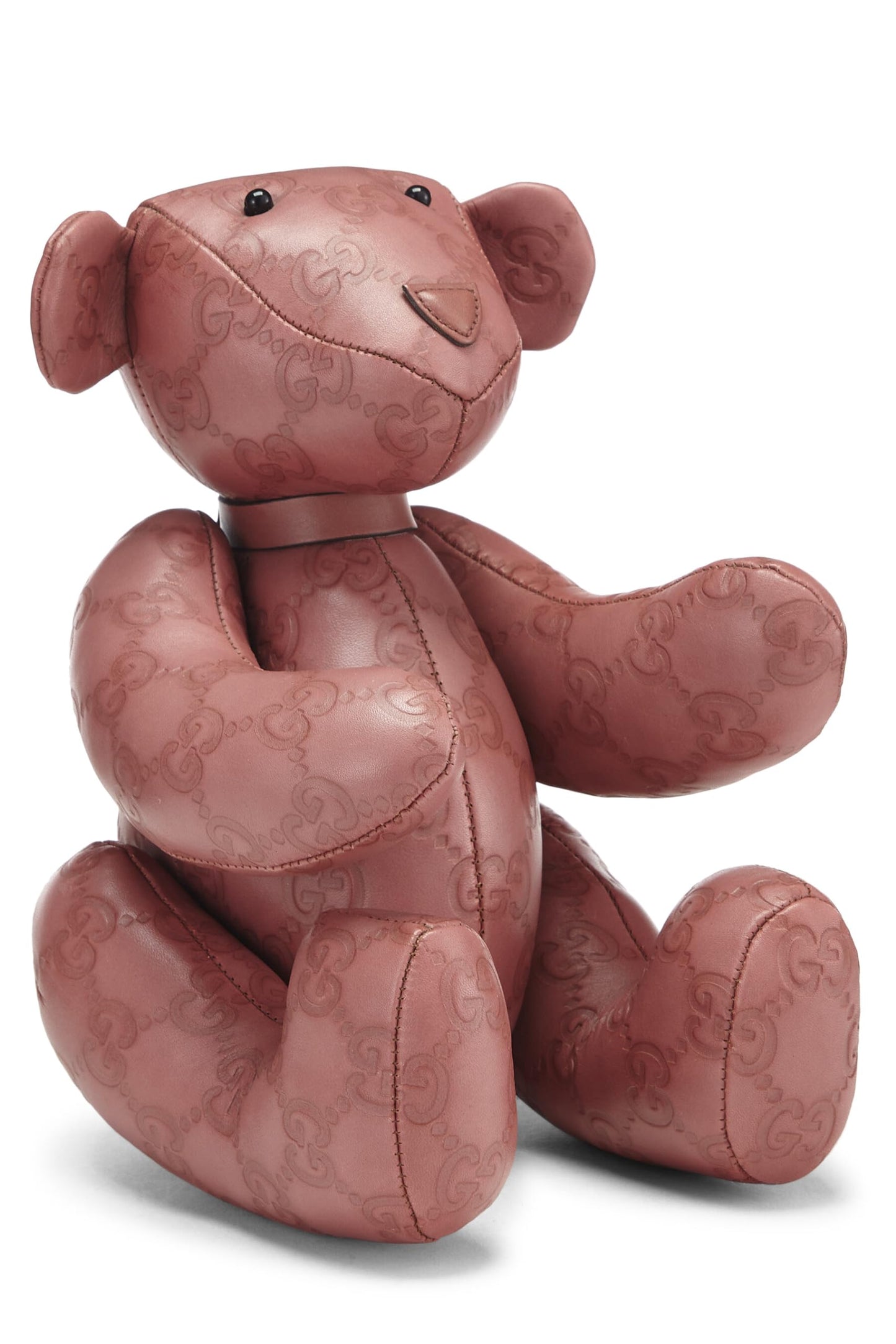 Gucci,  Pink Guccissima Leather Teddy Bear, Pink