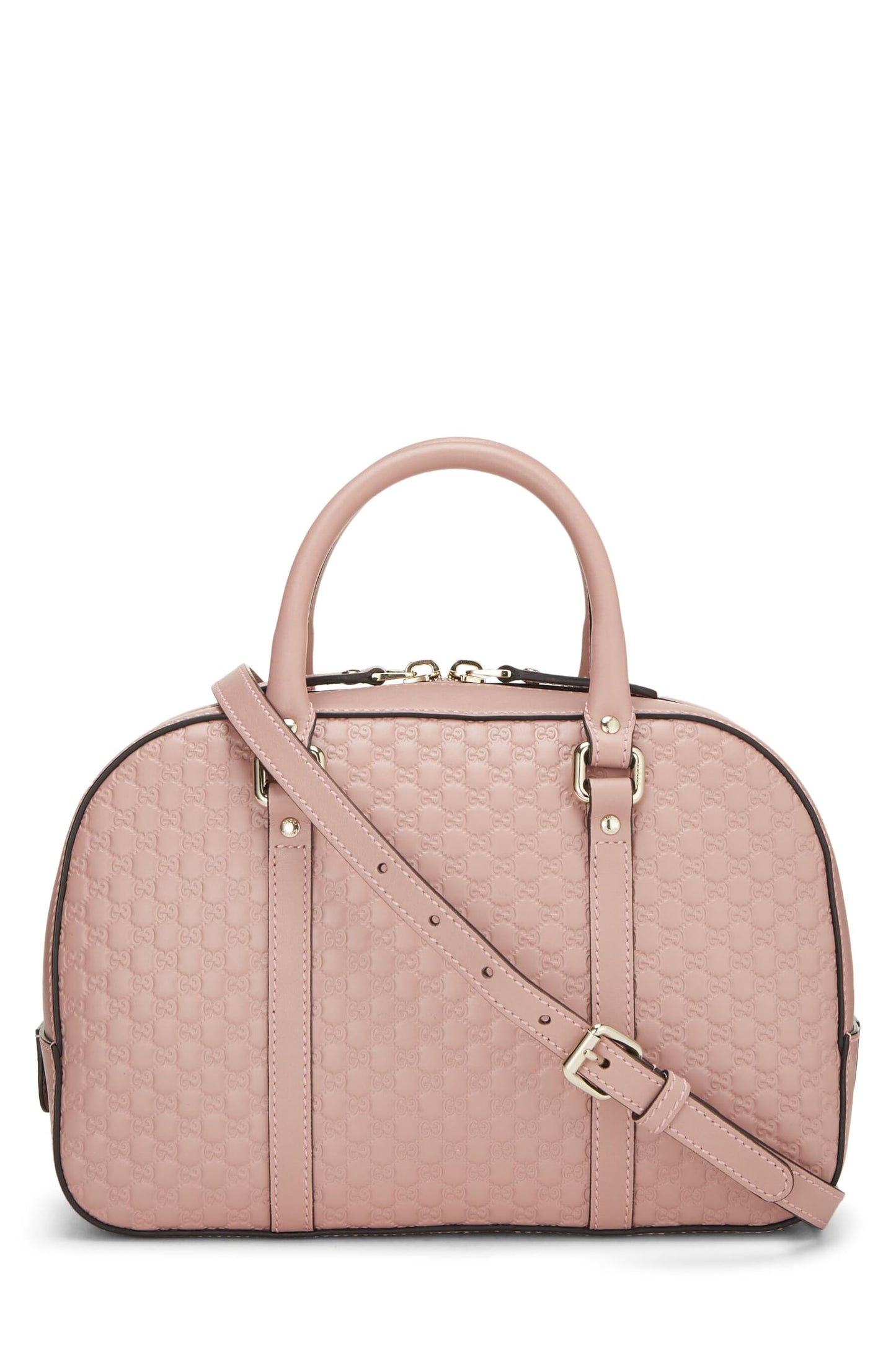 Gucci,  Pink Microguccissima Leather Convertible Handbag, Pink