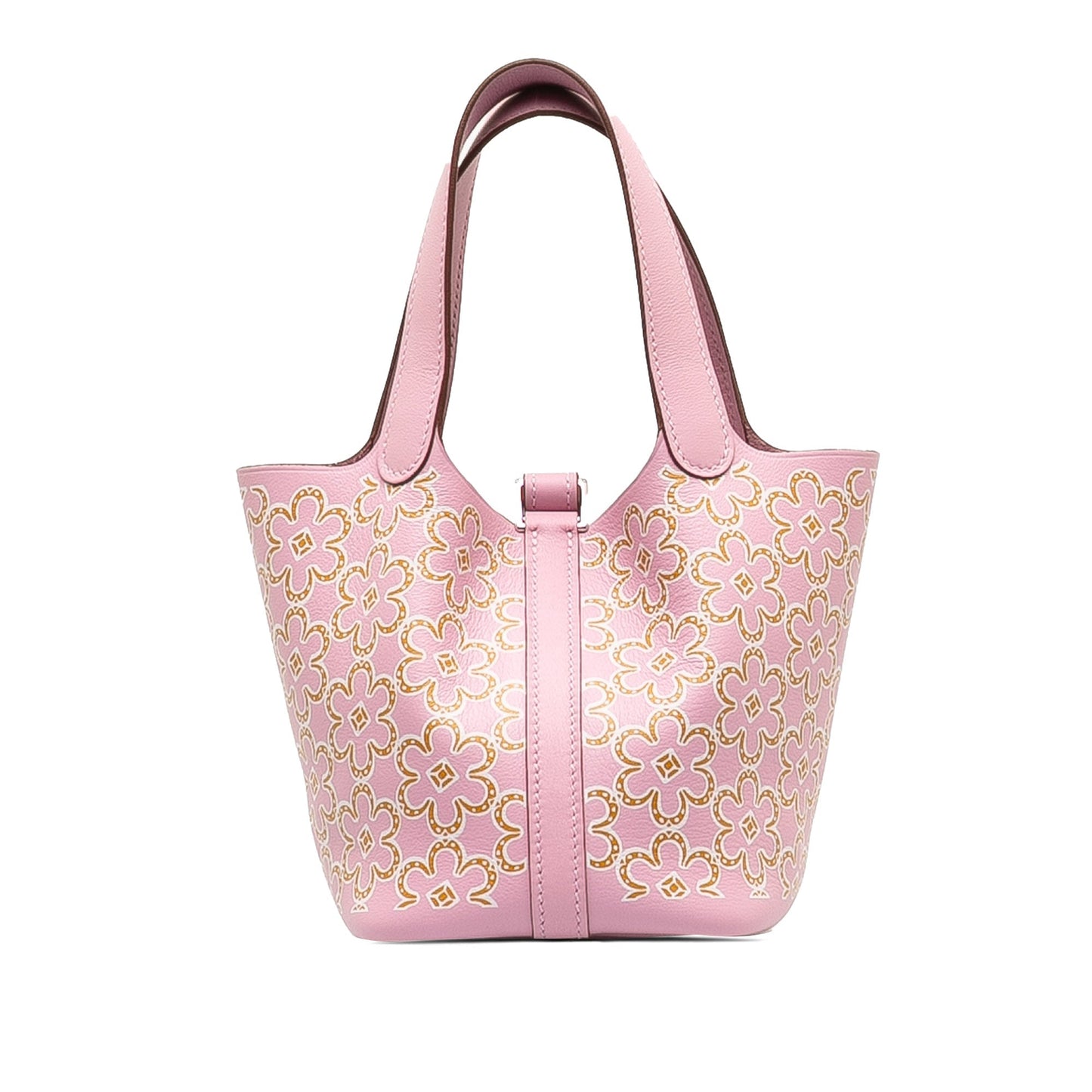 HermÃƒÆ’Ã‚Â¨s Picotin Lock Lucky Daisy Micro Pink Swift Palladium