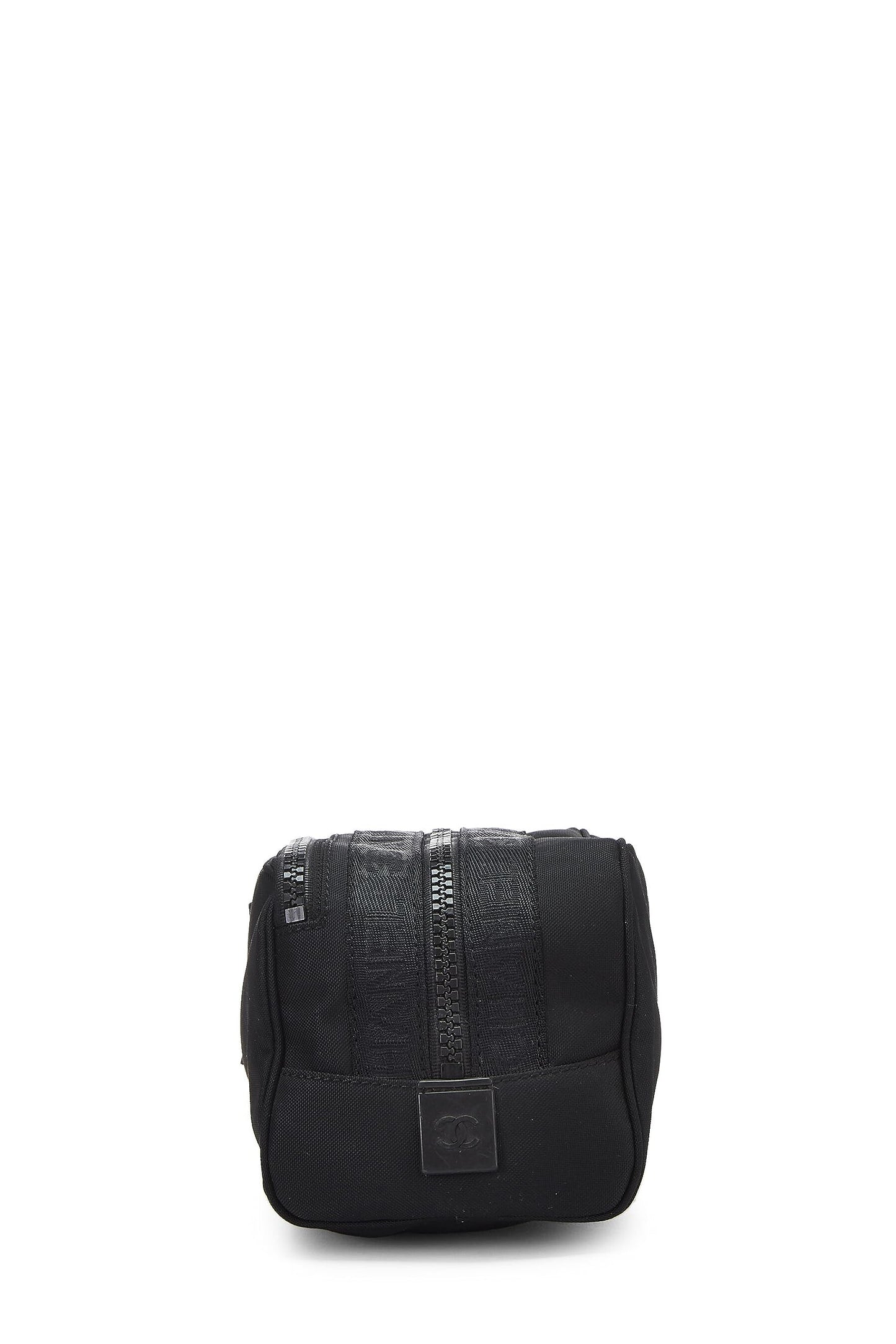 Chanel,  Black Sportline Nylon Zip Pouch, Black