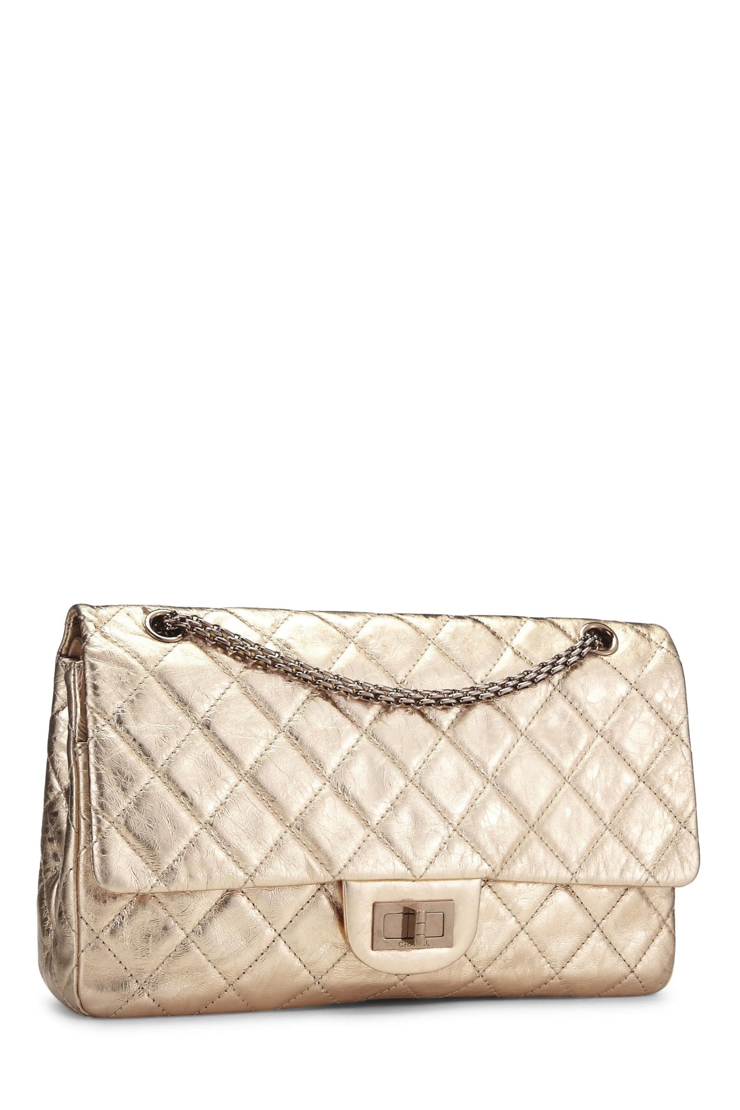 Chanel,  Gold Quilted Lambskin 2.55 Reissue Flap 227, Gold