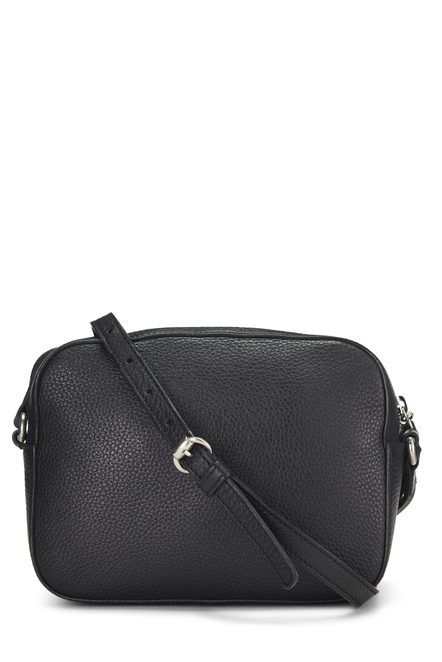 Gucci,  Black Grained Leather Studded Soho Disco, Black