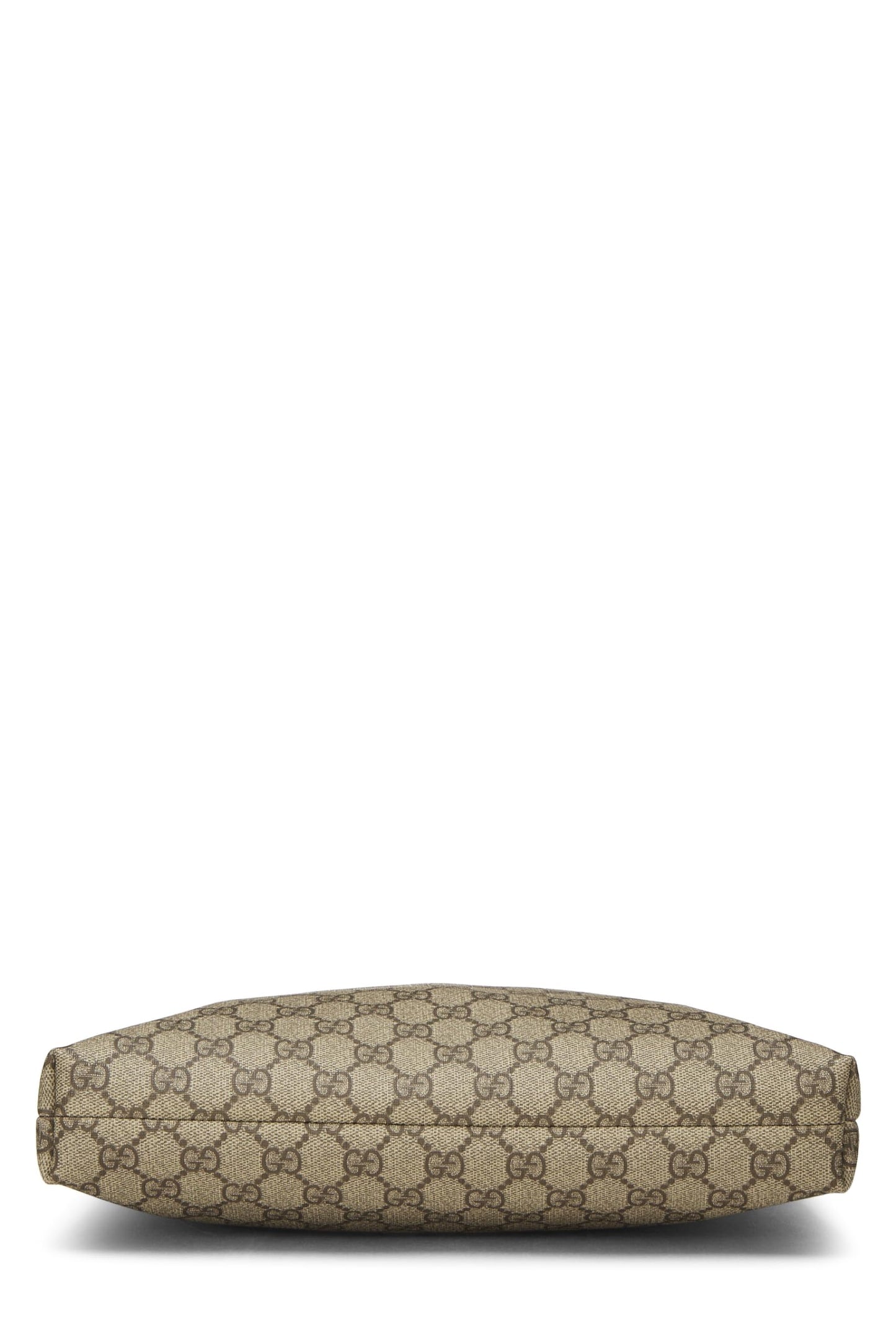 Gucci,  Brown Original GG Supreme Canvas Zip Flat Messenger, Brown
