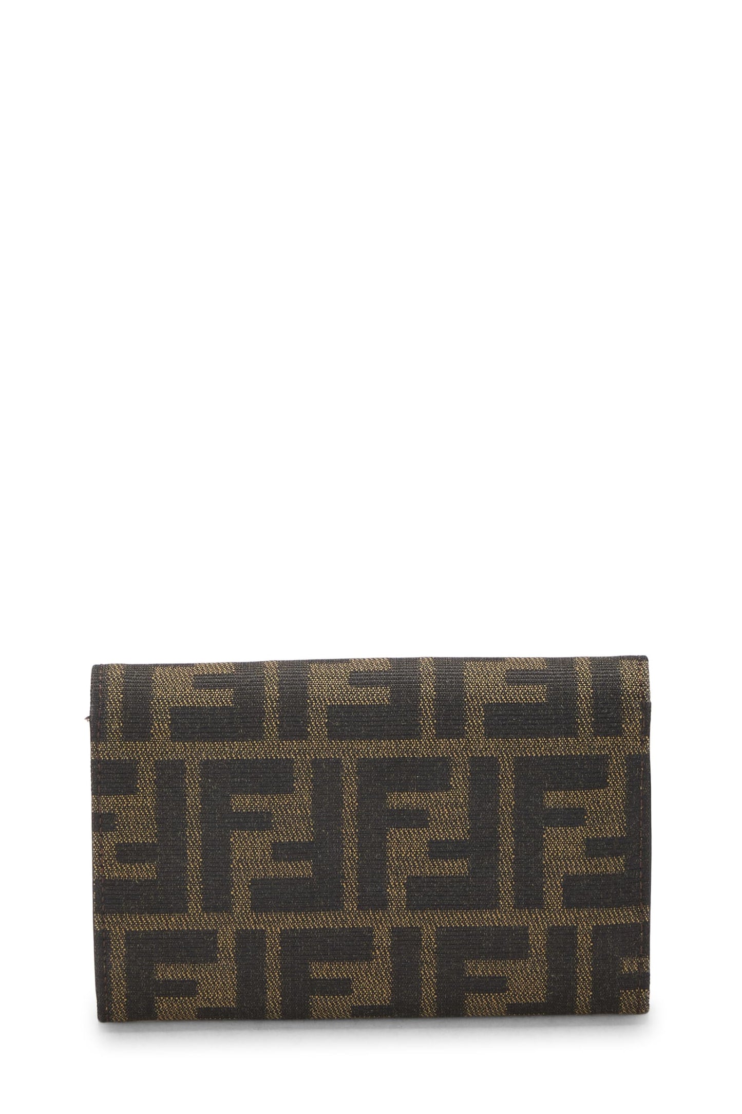 Fendi,  Brown Zucca Canvas Compact Wallet, Brown